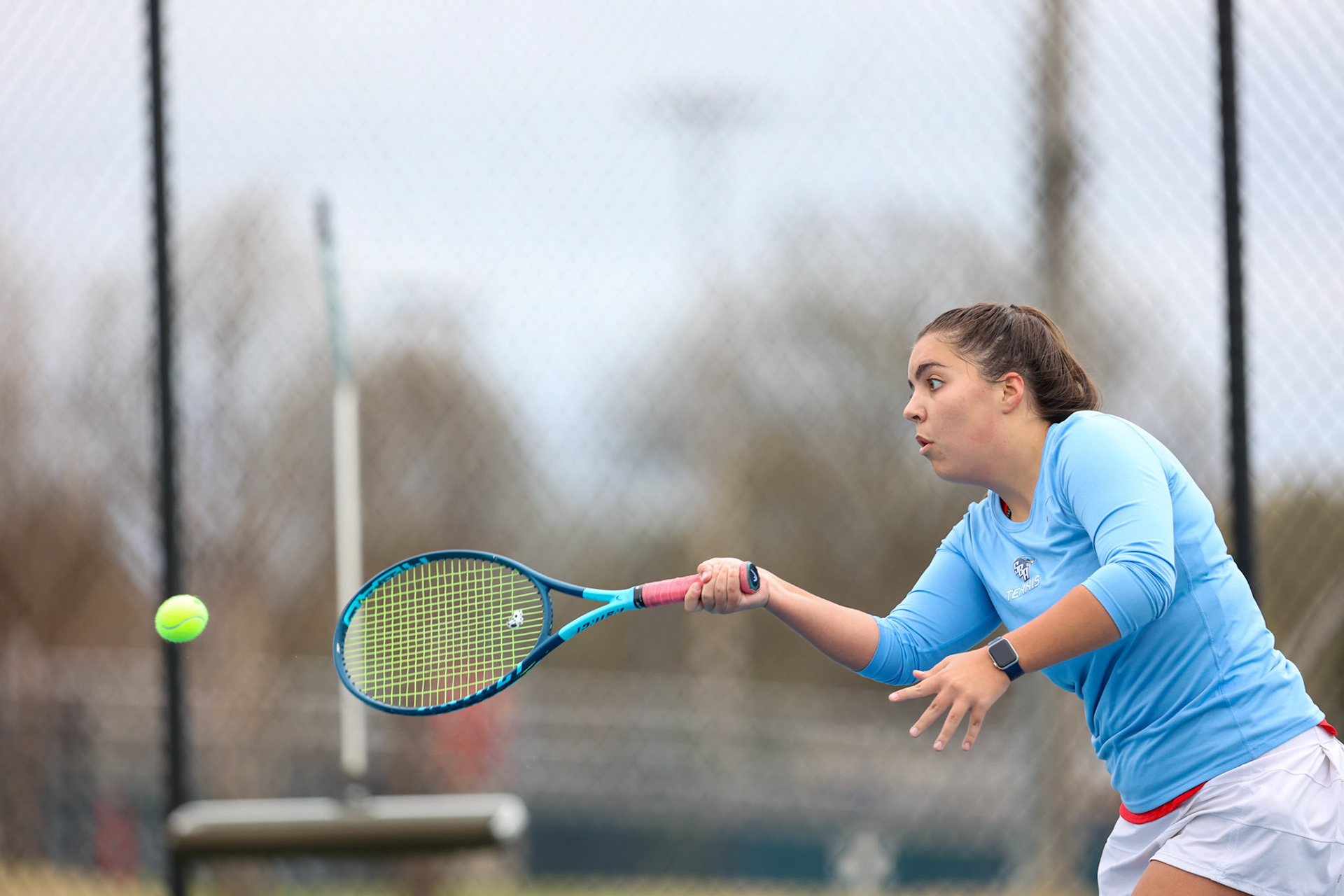St. Benedict Tennis vs Brighton Cardinals on Wednesday April 6, 2022 at St. Benedict At Auburndale High School in Memphis, TN. (Ryan Beatty/SBA)