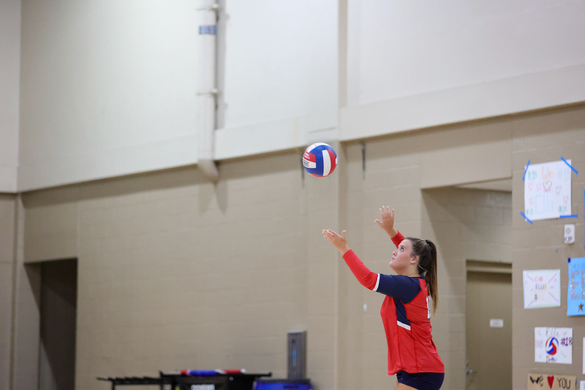 St. Benedict Volleyball vs White Station at St. Benedict at Auburndale in Memphis, TN on Thursday, September 22, 2022. (Ryan Beatty/SBA)