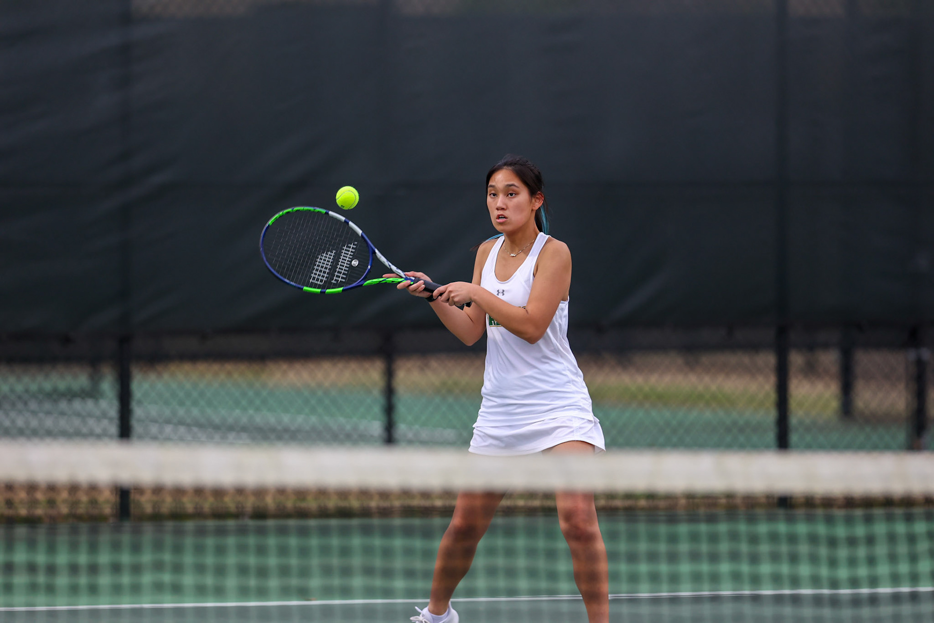 St. Benedict Tennis vs Briarcrest at Briarcrest Christian School on April 12, 2022 in Memphis, TN. (Ryan Beatty/SBA)