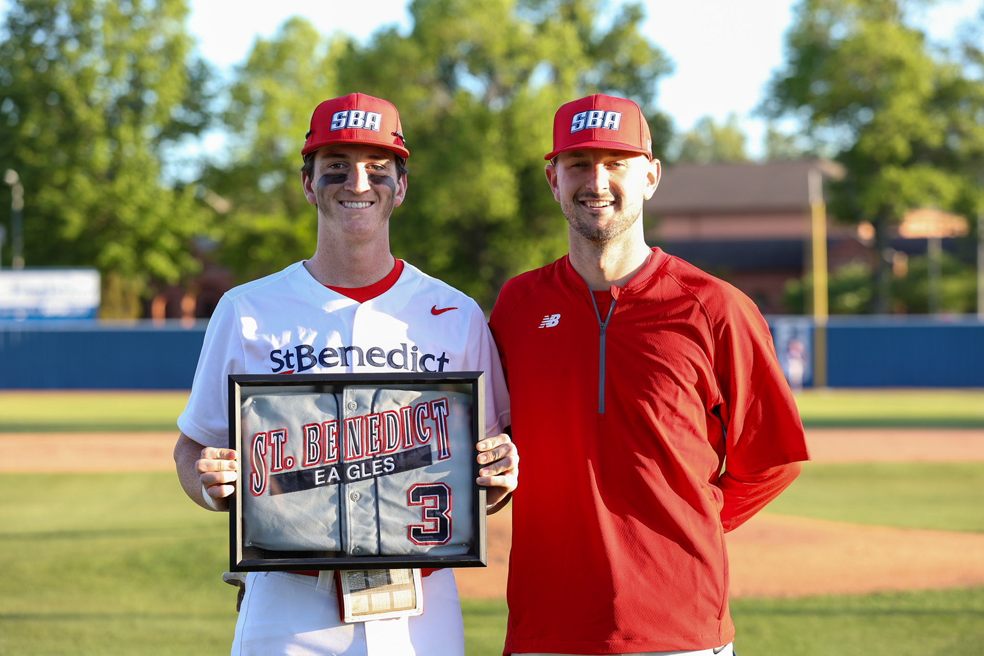 St. Benedict Baseball Senior Night vs CBHS at St. Benedict at Auburndale High School on April 26, 2022.  (Ryan Beatty/SBA)