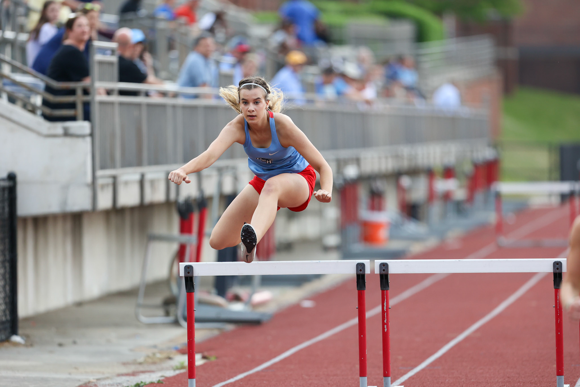 St. Benedict Track at Memphis University School in Memphis, TN on May 3, 2022. (Ryan Beatty/SBA)