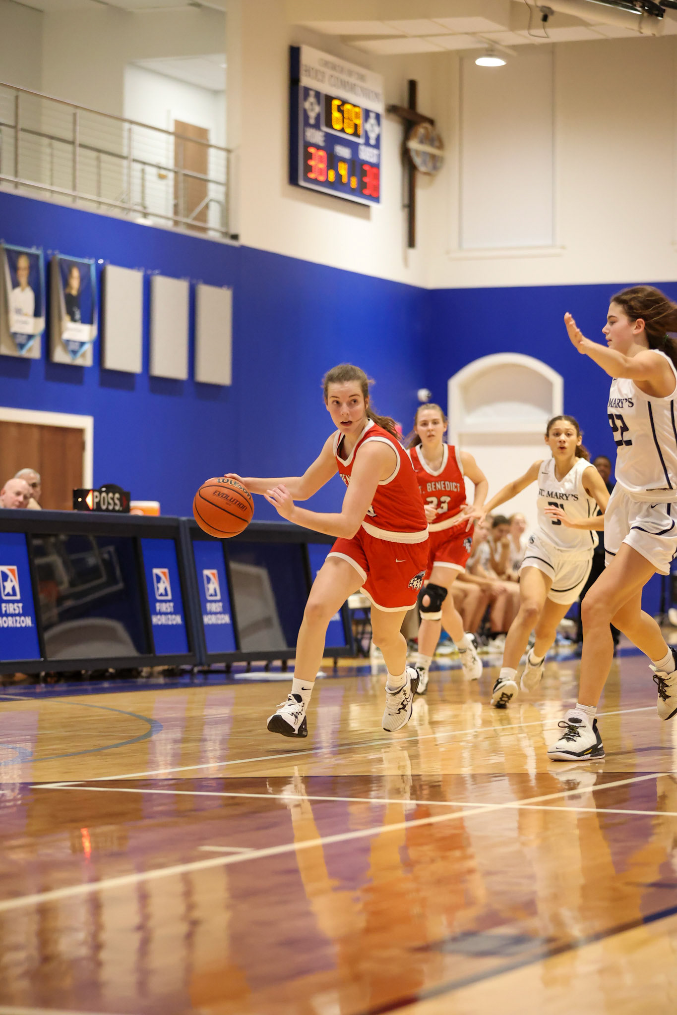 SBA Girls Basketball vs St. Mary’s. (Ryan Beatty Photo)