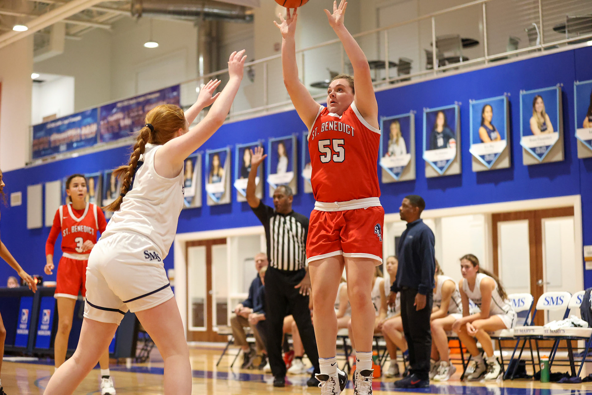 SBA Girls Basketball vs St. Mary’s. (Ryan Beatty Photo)