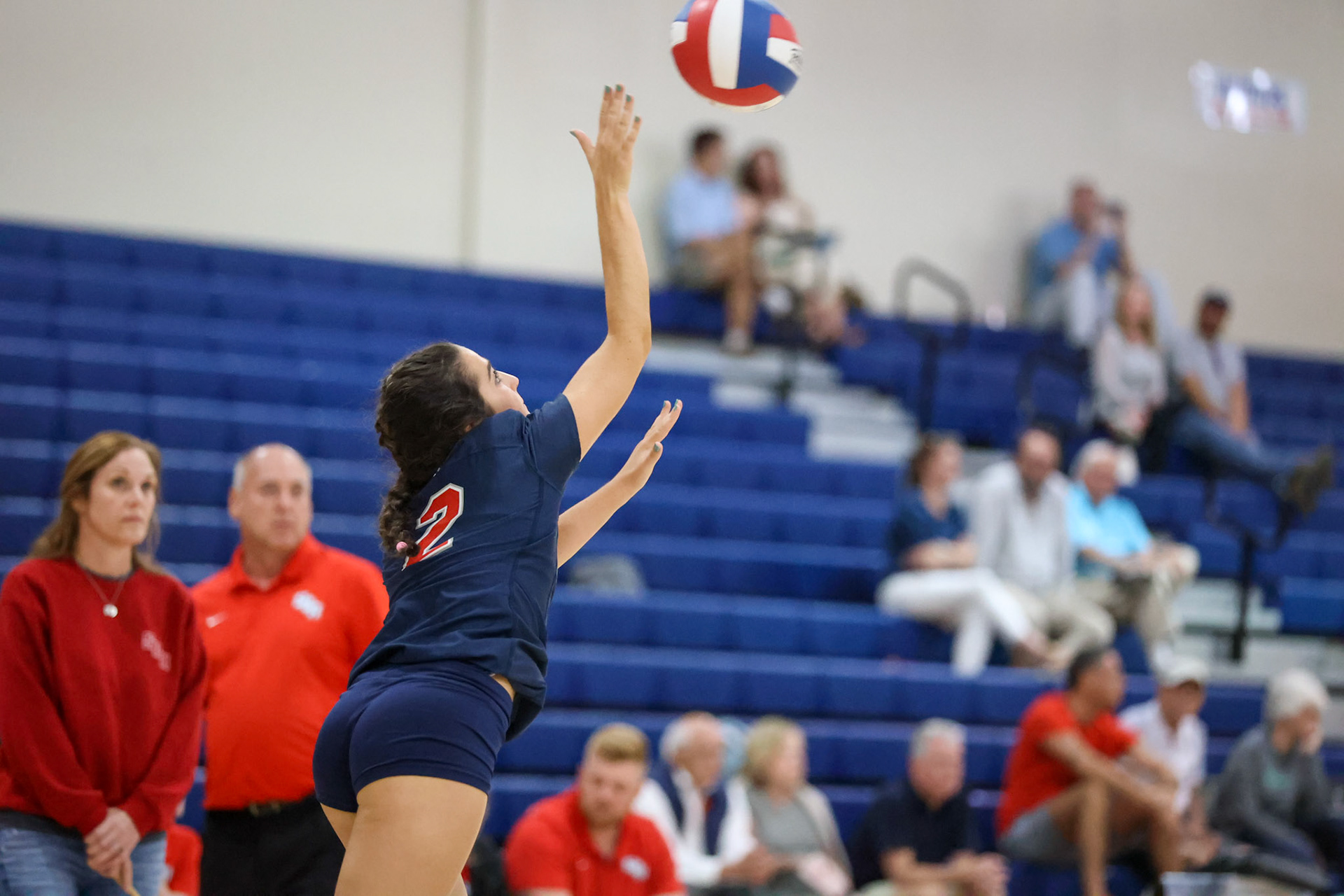 St. Benedict Volleyball vs Hutchison at St. Benedict on Tuesday, September 13, 2022. (Ryan Beatty/SBA)