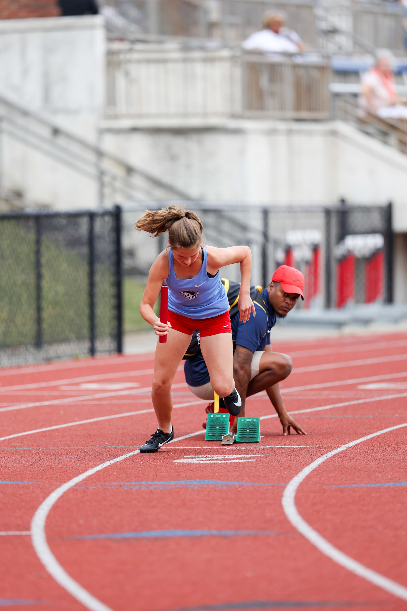 St. Benedict Track at Memphis University School in Memphis, TN on May 3, 2022. (Ryan Beatty/SBA)