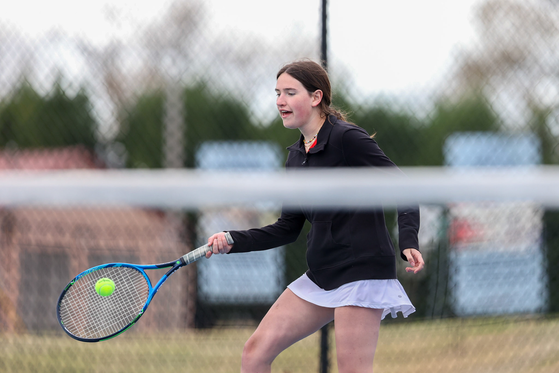 St. Benedict Tennis vs Brighton Cardinals on Wednesday April 6, 2022 at St. Benedict At Auburndale High School in Memphis, TN. (Ryan Beatty/SBA)