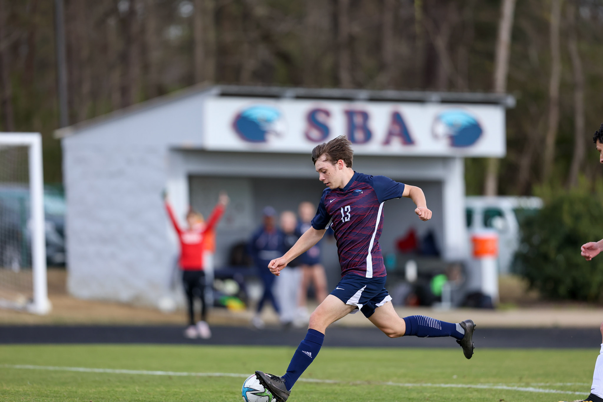 St. Benedict Soccer vs Millington on April 7, 2022 at St. Benedict At Auburndale High School in Memphis, TN. (Ryan Beatty/SBA)