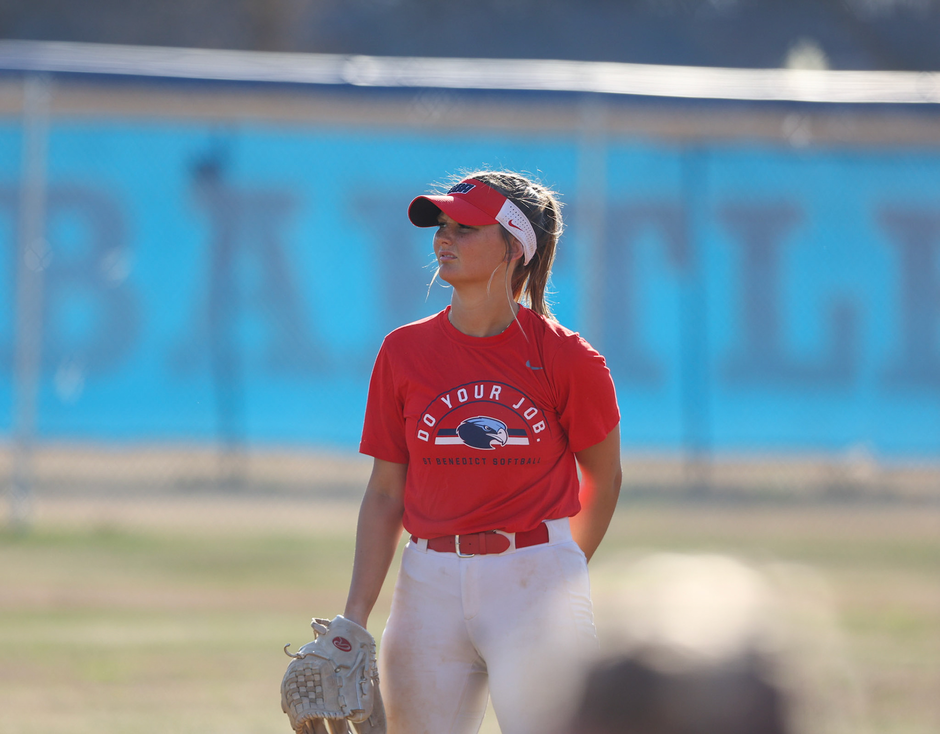 St. Benedict Softball vs Bartlett High School on March 3, 2022 at W.J. Freeman Park in Memphis, TN (Ryan Beatty/SBA)