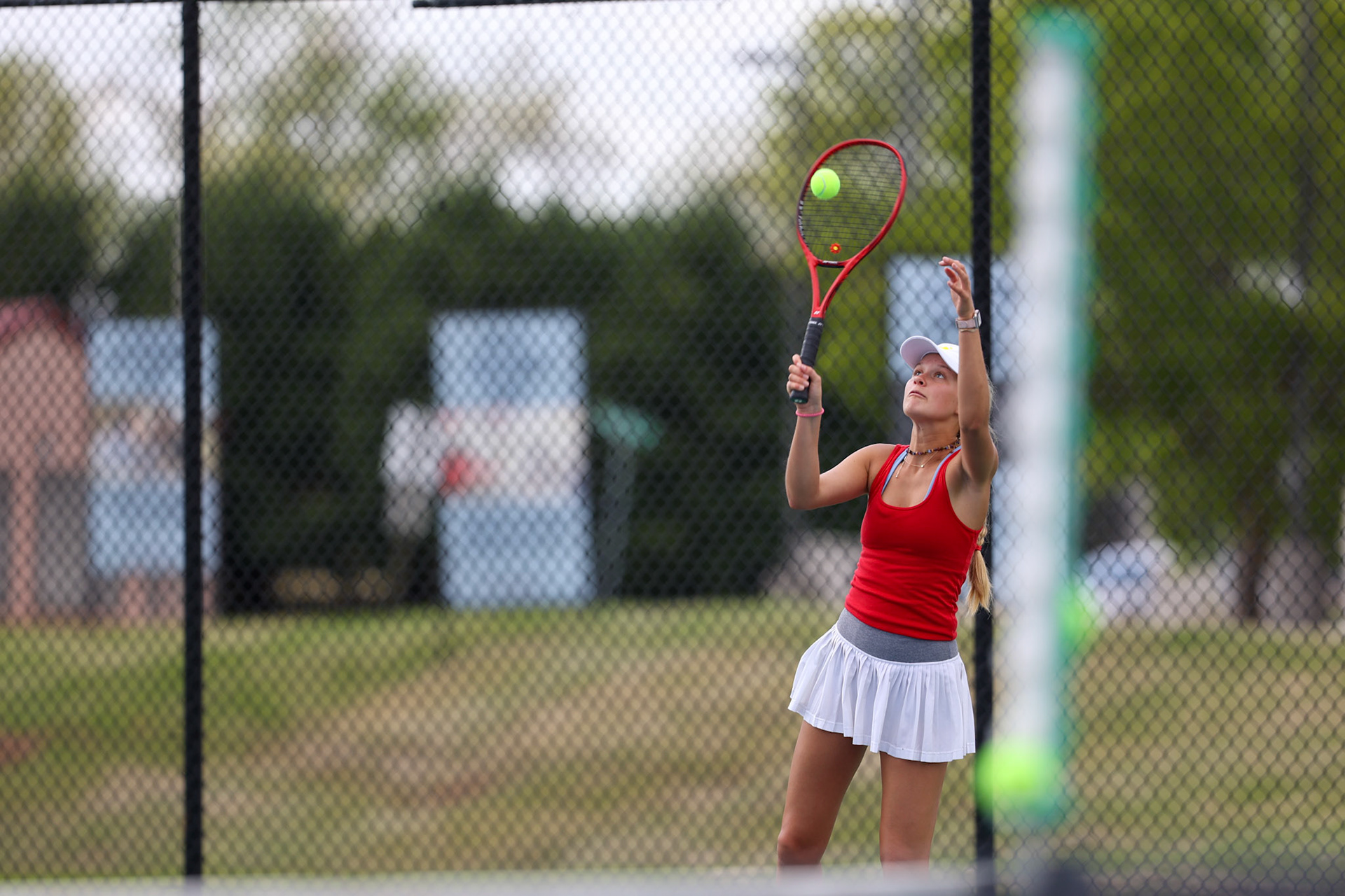 St. Benedict Tennis vs St. Agnes at St. Benedict at Auburndale High School in Memphis, TN on April 21, 2022. (Ryan Beatty/SBA)