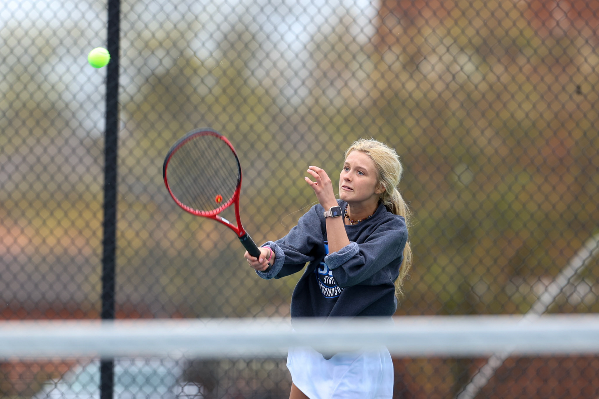 St. Benedict Tennis vs Brighton Cardinals on Wednesday April 6, 2022 at St. Benedict At Auburndale High School in Memphis, TN. (Ryan Beatty/SBA)
