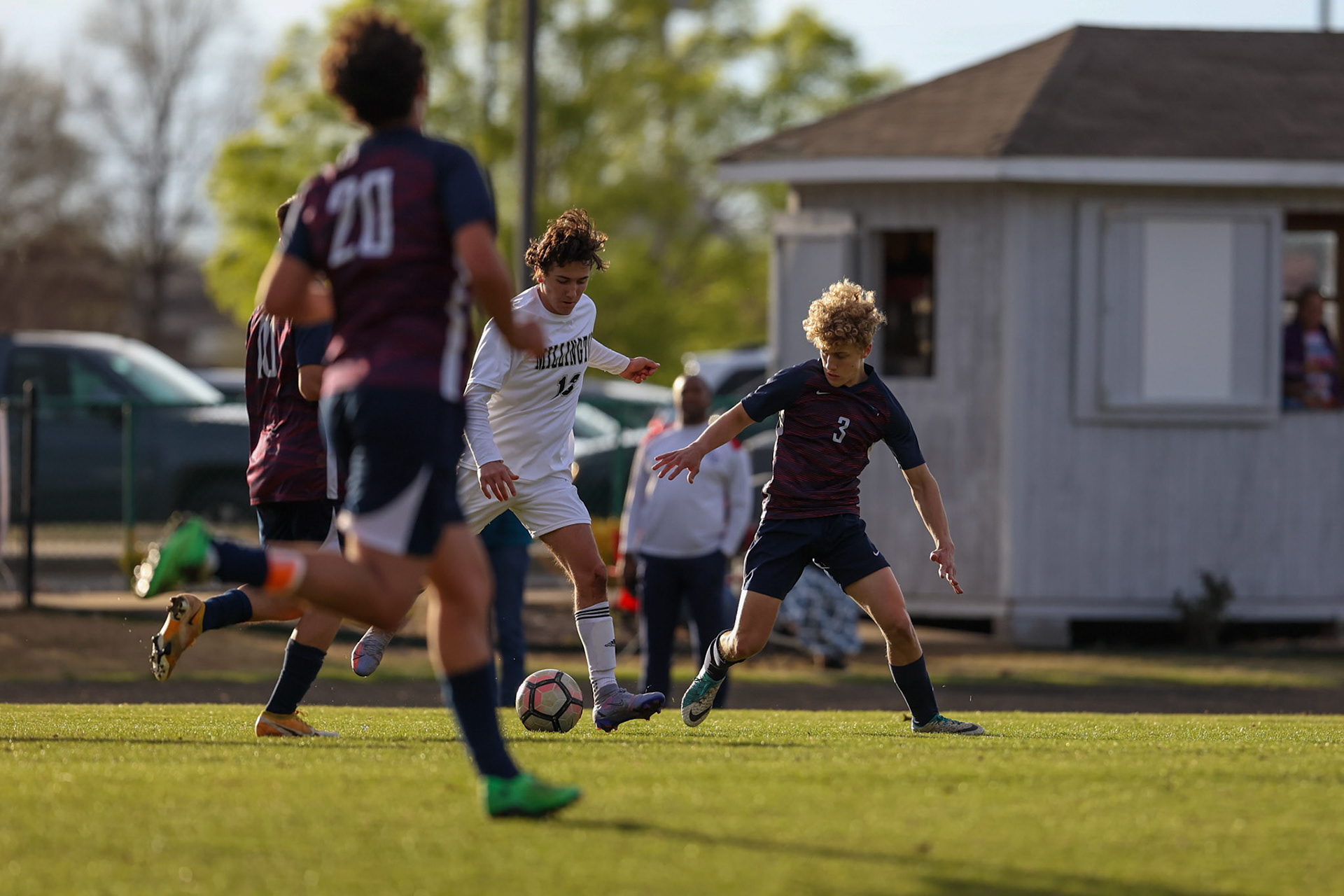 St. Benedict Soccer vs Millington on April 7, 2022 at St. Benedict At Auburndale High School in Memphis, TN. (Ryan Beatty/SBA)