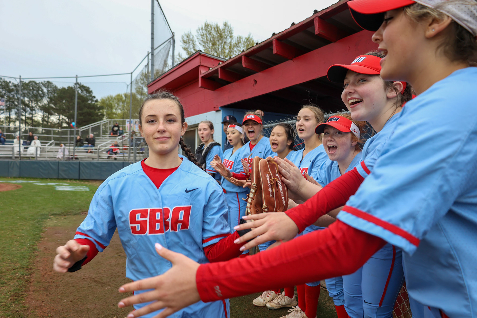 St. Benedict Softball vs Millington on Senior Night at St. Benedict at Auburndale in Memphis, TN on April 20, 2022. (Ryan Beatty/SBA)