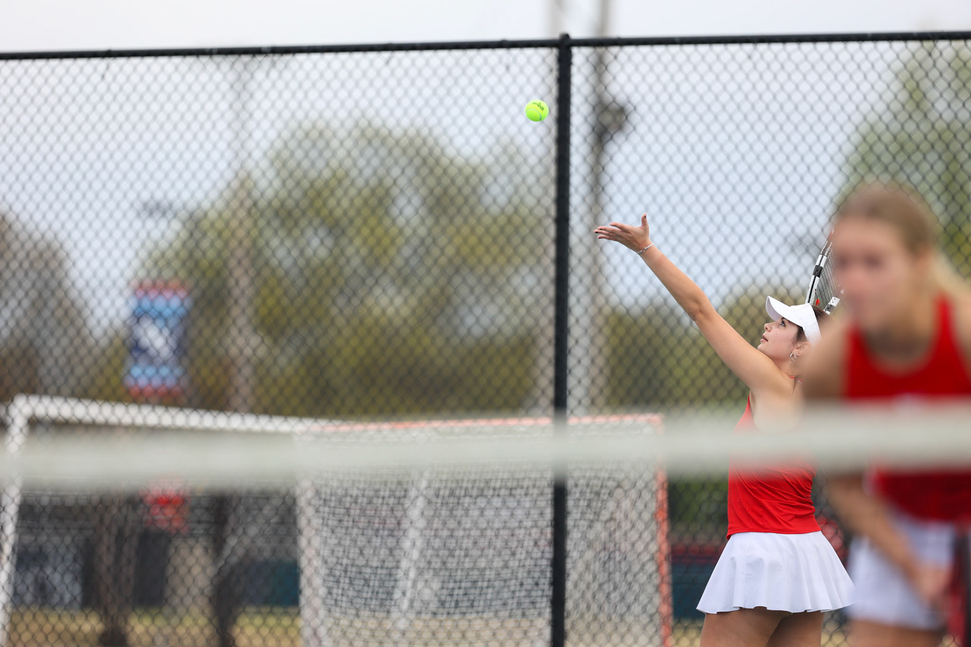 SBA Tennis vs Briacrest on Monday, April 3, 2023. (Ryan Beatty Photo)