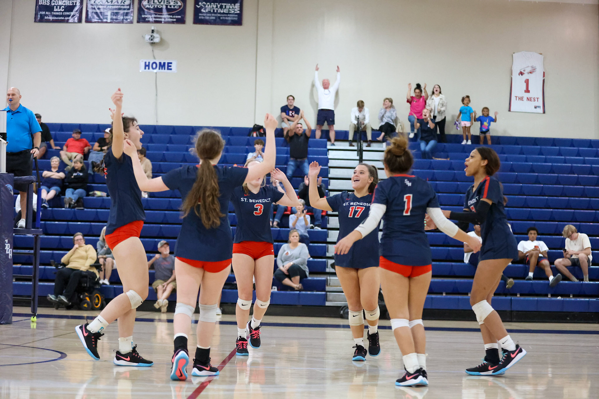 St. Benedict Volleyball vs West Memphis at St. Benedict on Monday, September 12, 2022. (Ryan Beatty/SBA)
