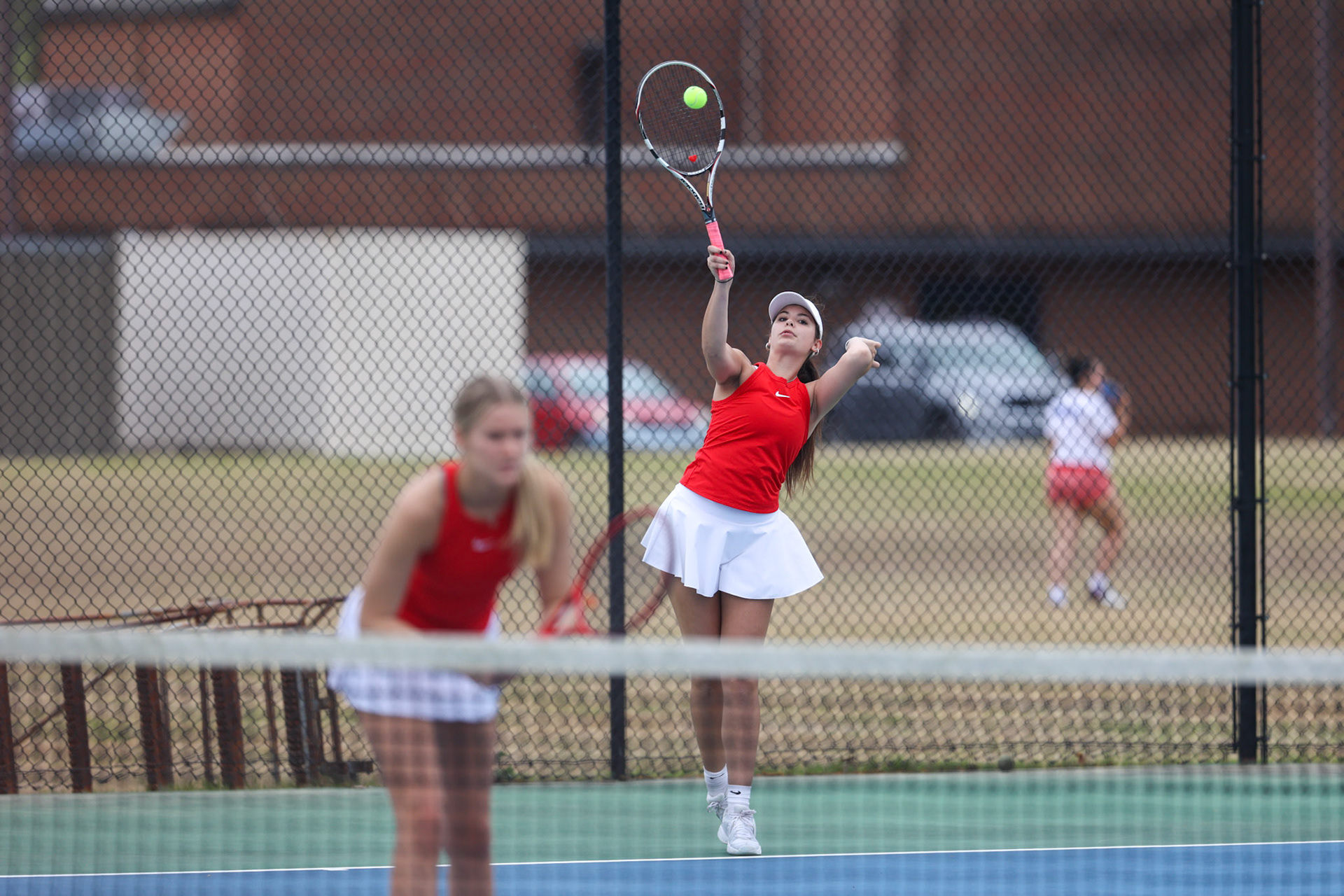 SBA Tennis vs Briacrest on Monday, April 3, 2023. (Ryan Beatty Photo)