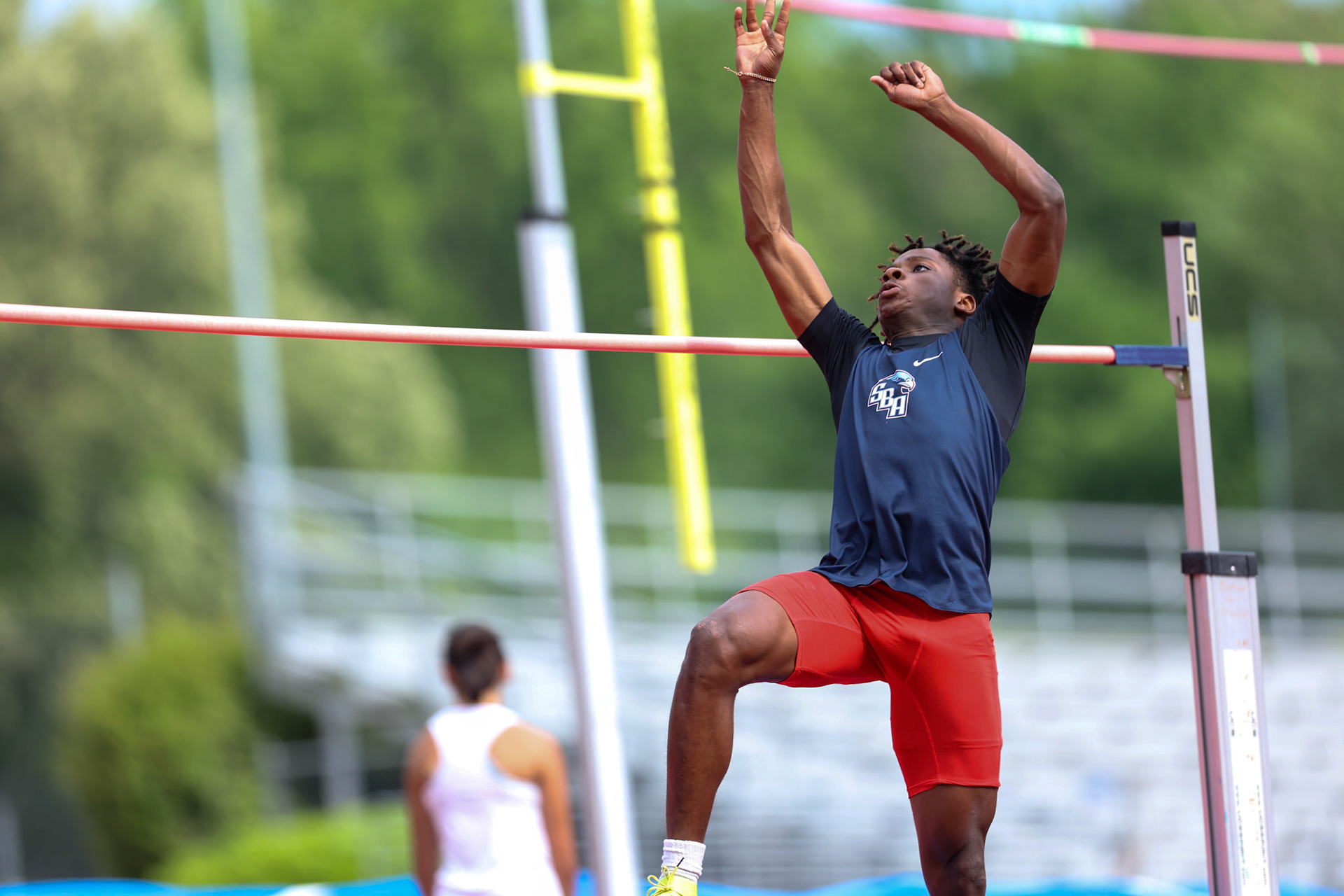 St. Benedict Track at Memphis University School in Memphis, TN on May 3, 2022. (Ryan Beatty/SBA)