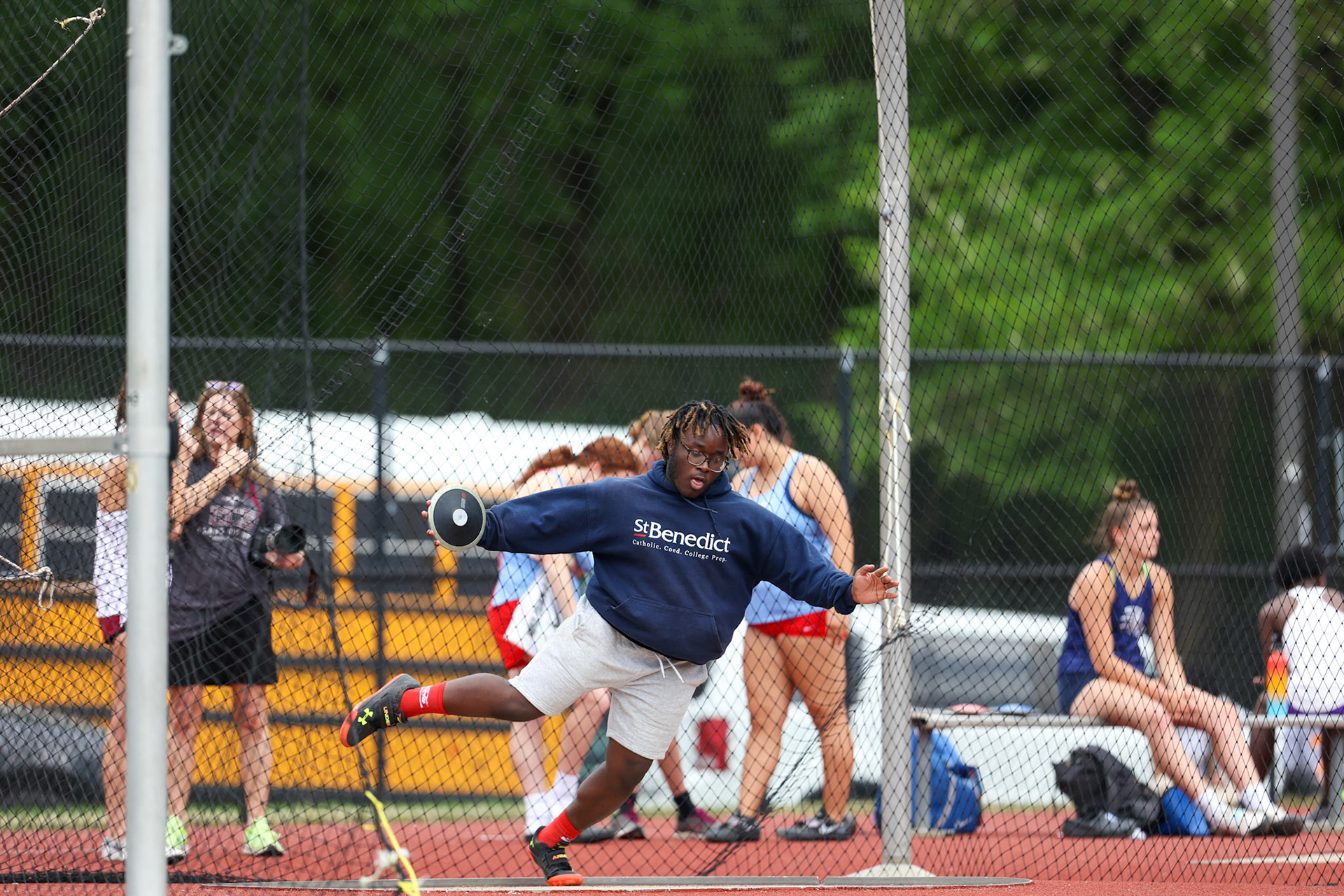 St. Benedict Track at Memphis University School in Memphis, TN on May 3, 2022. (Ryan Beatty/SBA)