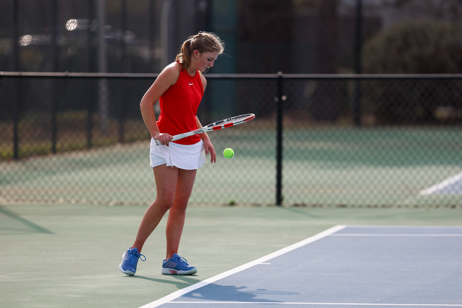 SBA Tennis vs Briacrest on Monday, April 3, 2023. (Ryan Beatty Photo)