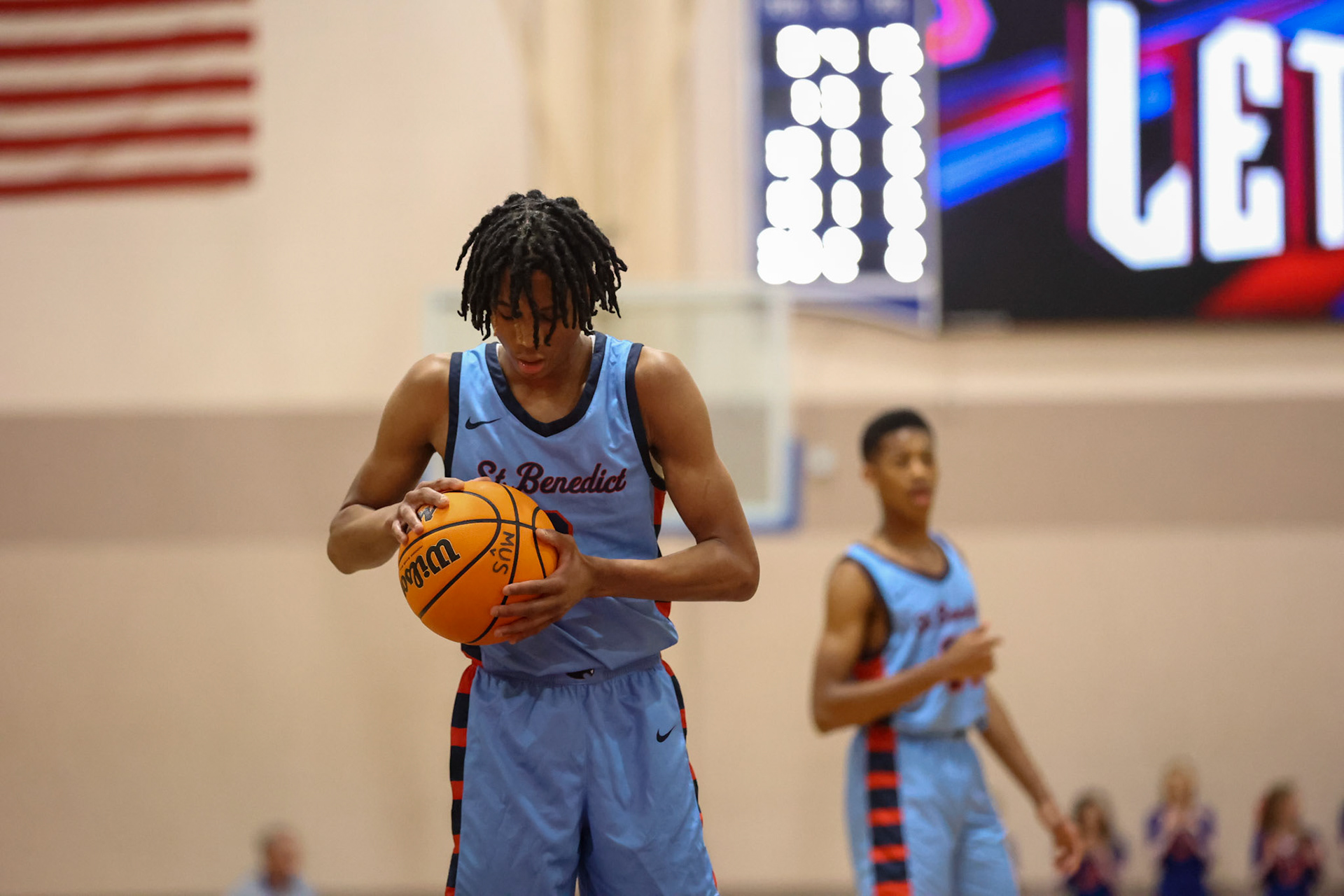 SBA Boys Basketball at MUS. (Ryan Beatty Photo)