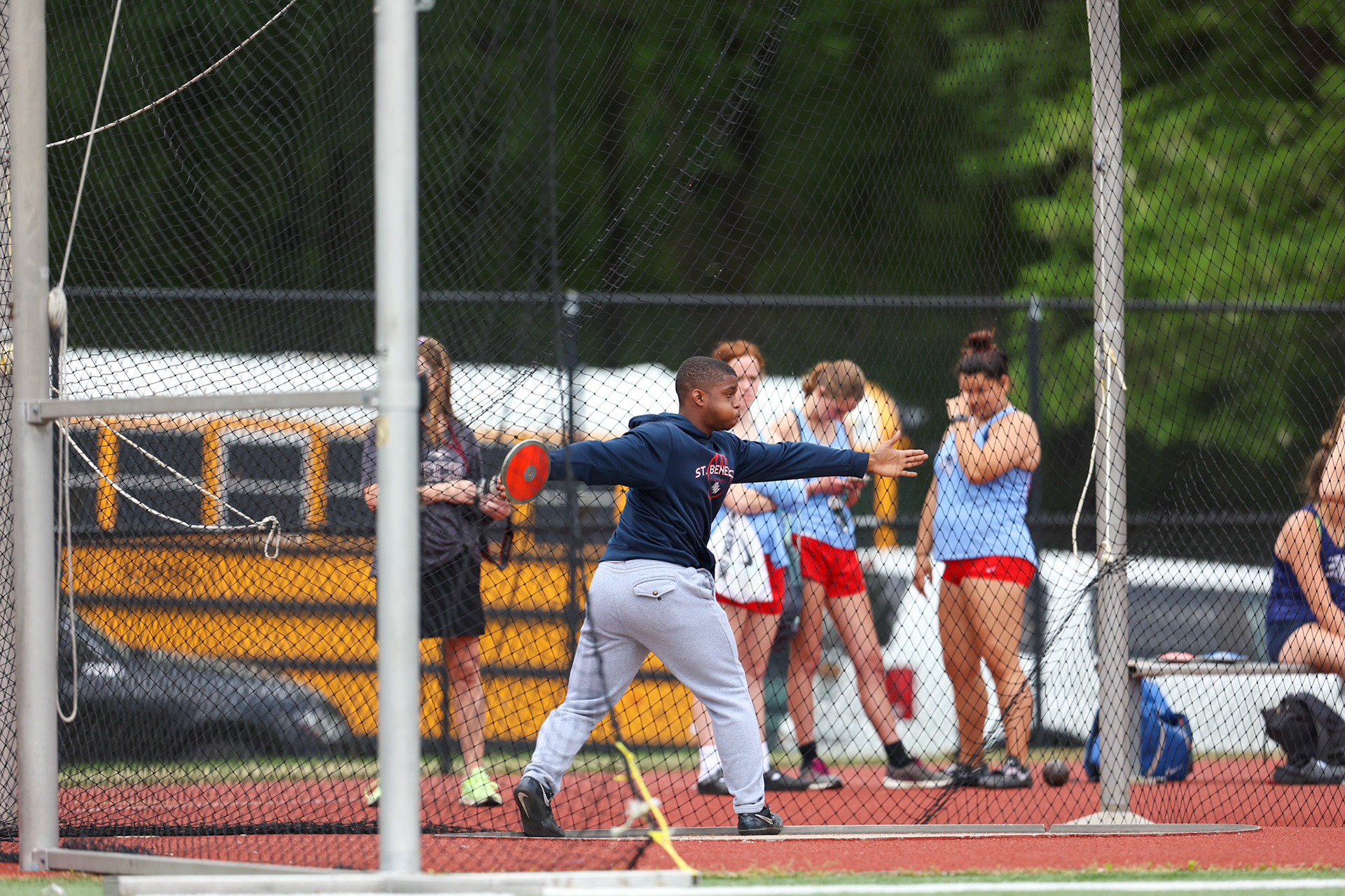 St. Benedict Track at Memphis University School in Memphis, TN on May 3, 2022. (Ryan Beatty/SBA)