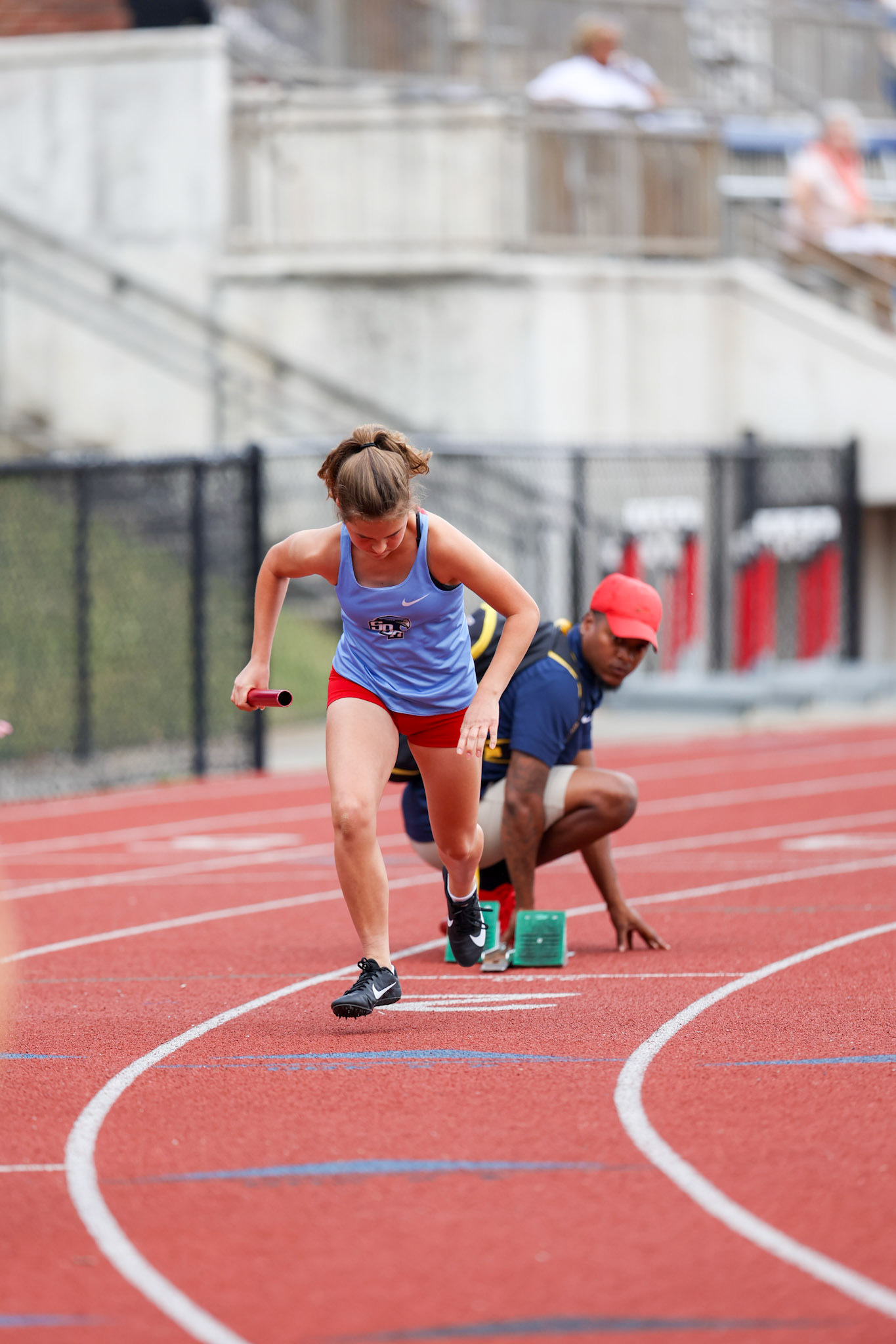 St. Benedict Track at Memphis University School in Memphis, TN on May 3, 2022. (Ryan Beatty/SBA)