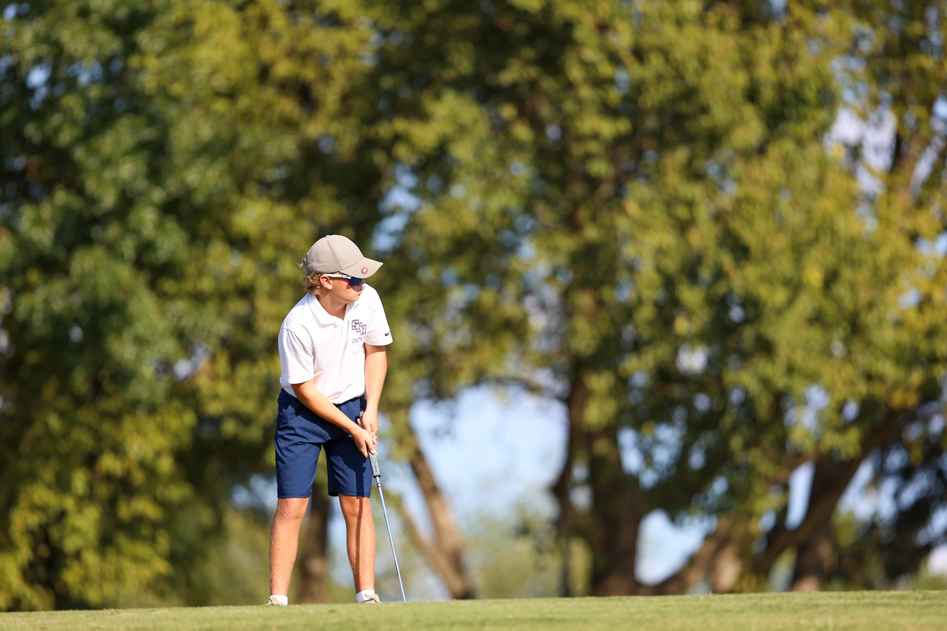 St. Benedict Boys Golf vs Briarcrest at the Lakeland Golf Club on Thursday, September 15, 2022. (Ryan Beatty/SBA)