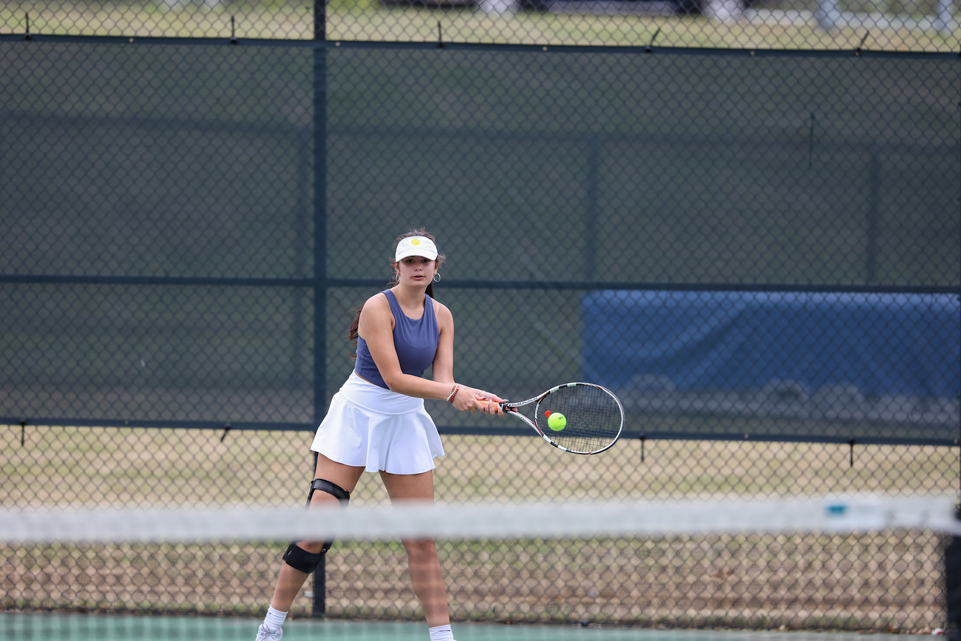 St. Benedict Tennis vs Briarcrest at Briarcrest Christian School on April 12, 2022 in Memphis, TN. (Ryan Beatty/SBA)