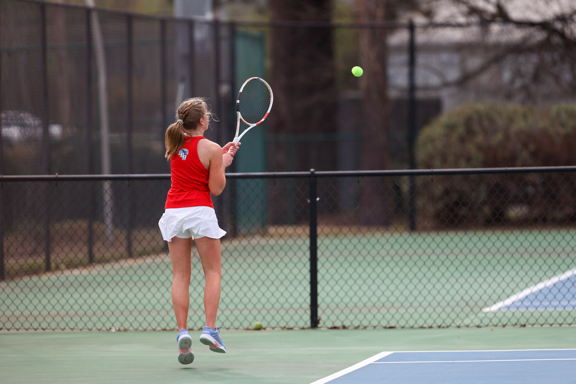 SBA Tennis vs Briacrest on Monday, April 3, 2023. (Ryan Beatty Photo)