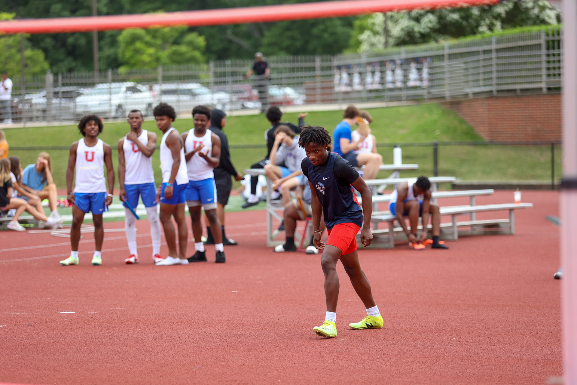 St. Benedict Track at Memphis University School in Memphis, TN on May 3, 2022. (Ryan Beatty/SBA)