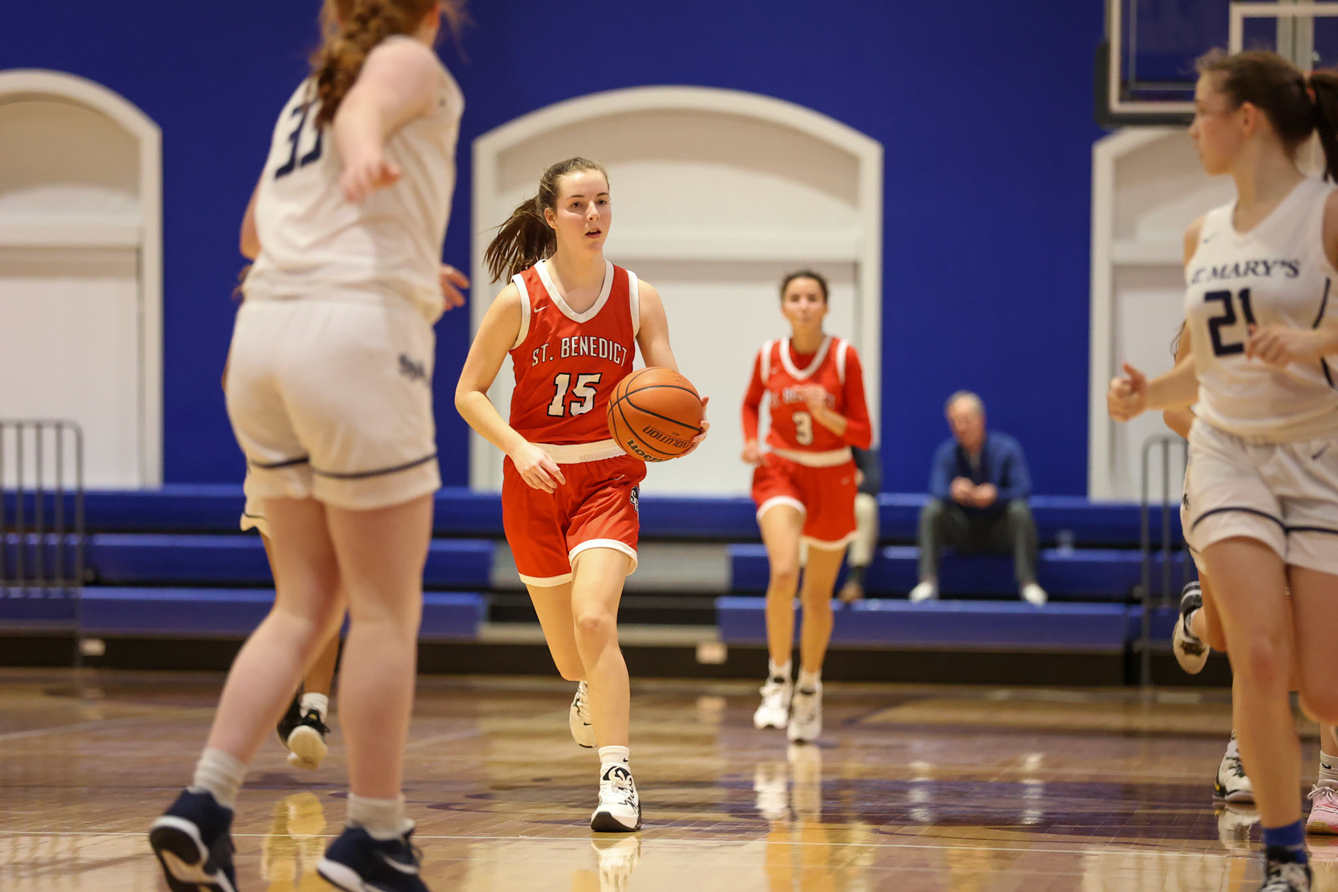 SBA Girls Basketball vs St. Mary’s. (Ryan Beatty Photo)