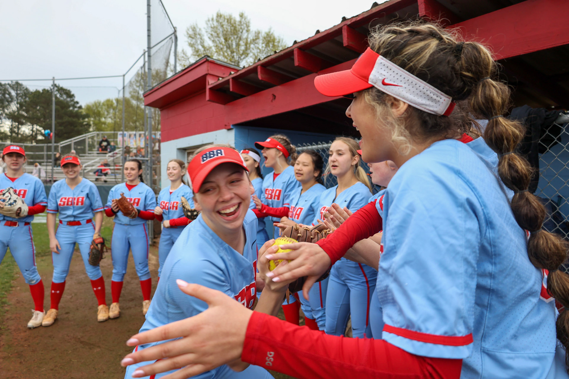 St. Benedict Softball vs Millington on Senior Night at St. Benedict at Auburndale in Memphis, TN on April 20, 2022. (Ryan Beatty/SBA)