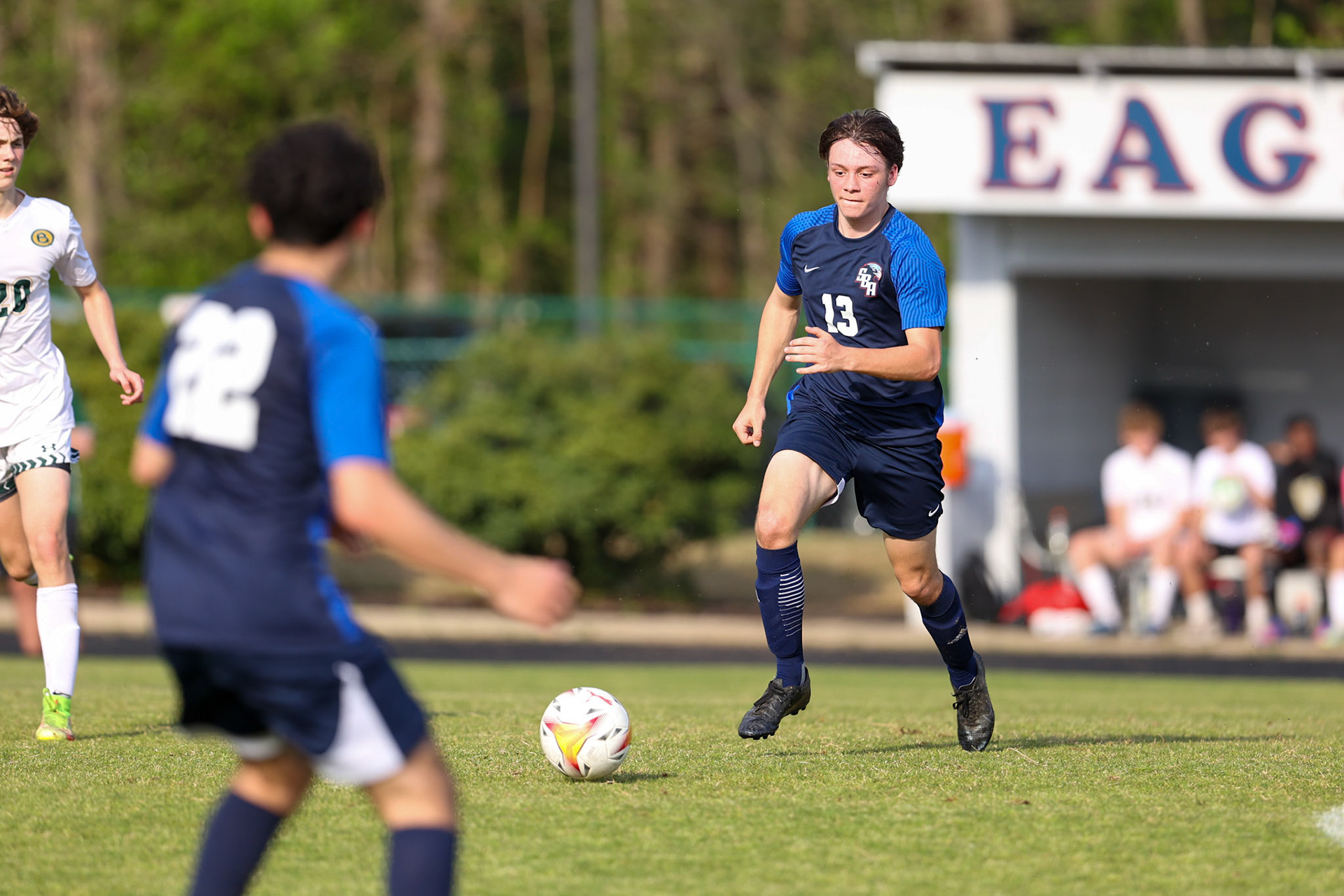 St. Benedict Soccer vs Briarcrest at St. Benedict at Auburndale High School in Memphis, TN on April 21, 2022. (Ryan Beatty/SBA)