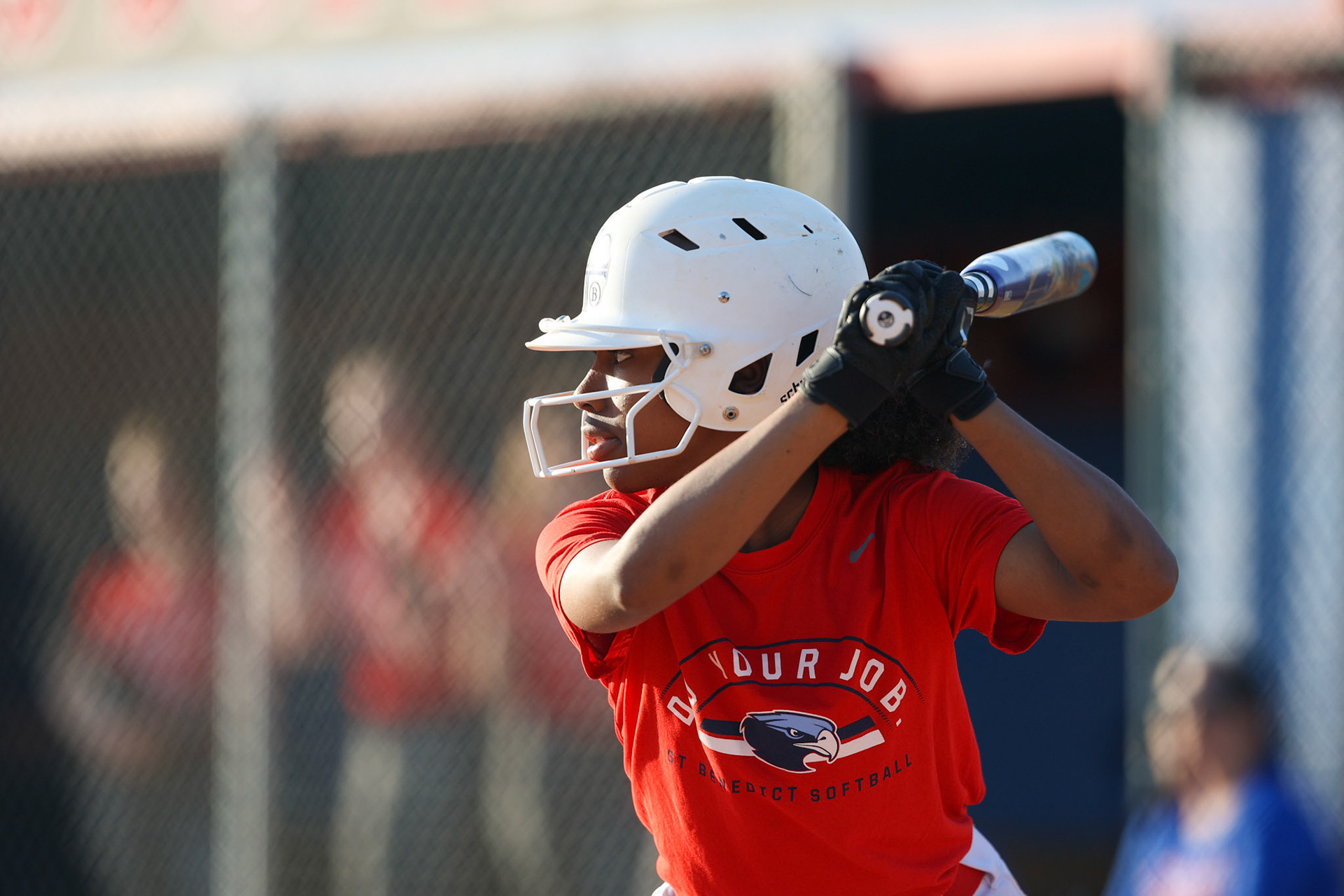 St. Benedict Softball vs Bartlett High School on March 3, 2022 at W.J. Freeman Park in Memphis, TN (Ryan Beatty/SBA)