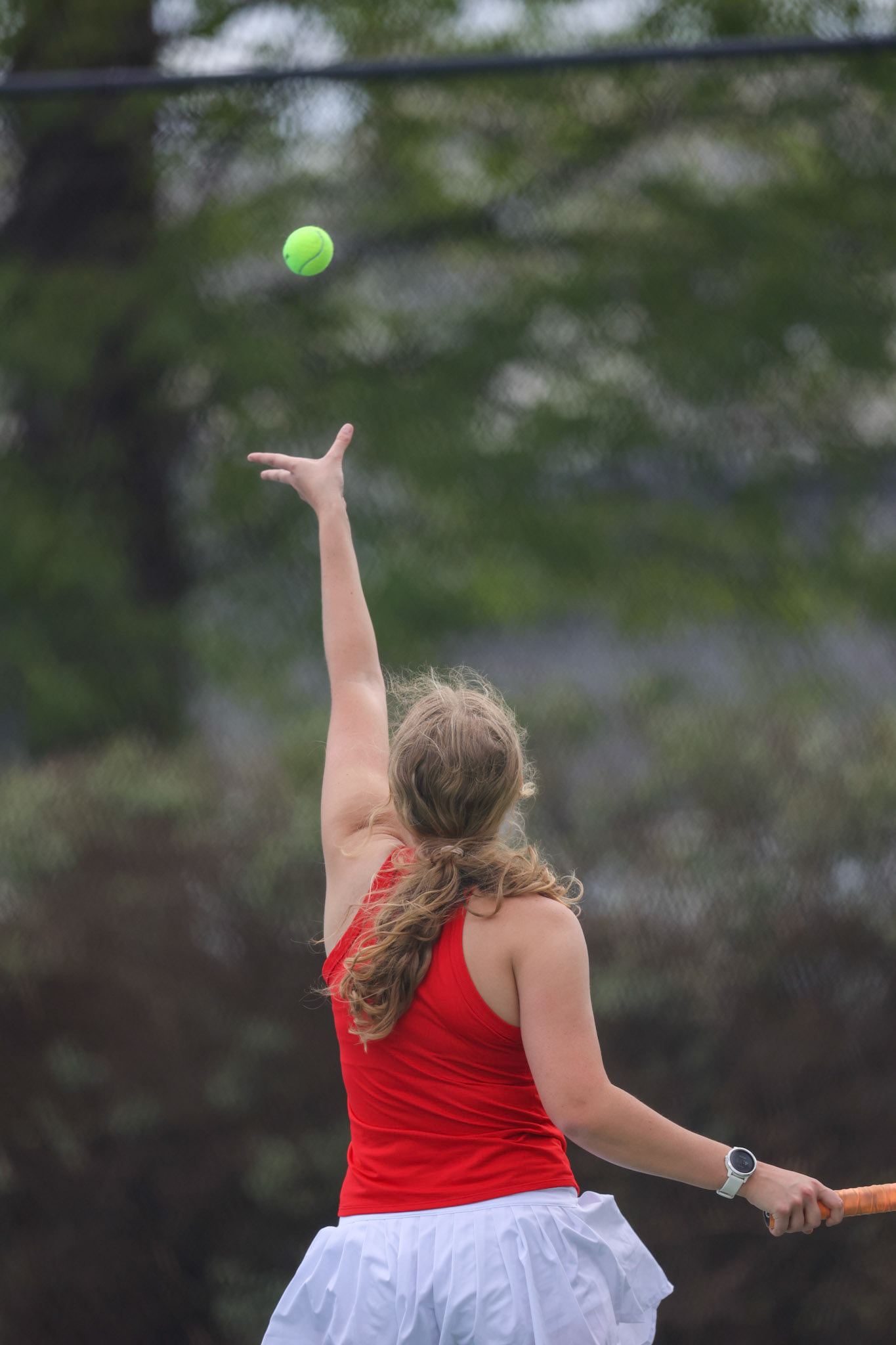 SBA Tennis vs Houston on Thursday, April 13, 2023. (Ryan Beatty Photo)