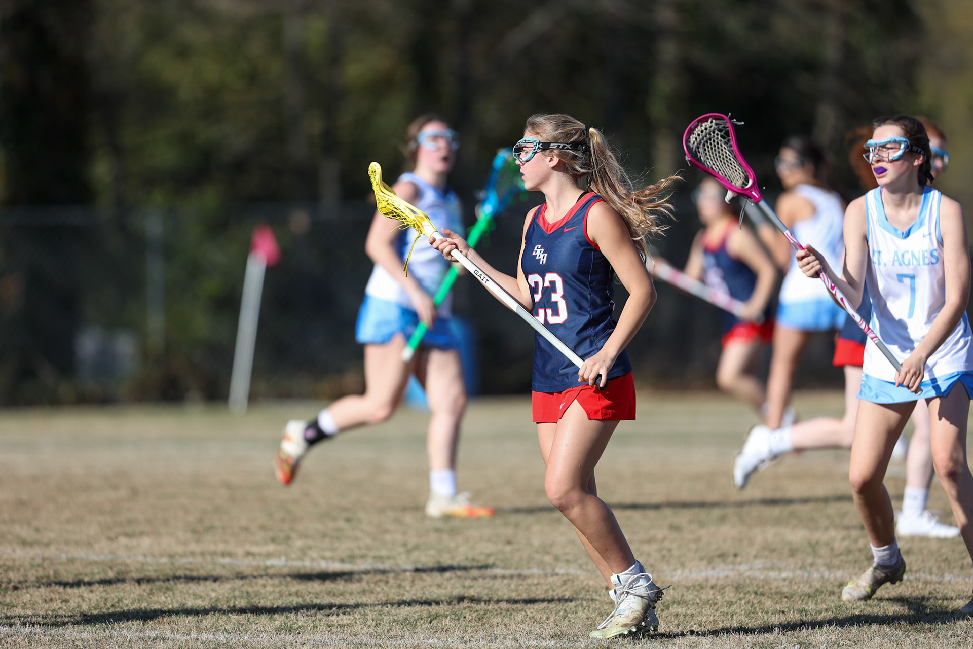 St. Benedict Girls Lacrosse vs St. Agnes on April 5, 2022 at St. Agnes Academy in Memphis, TN. (Ryan Beatty/SBA)