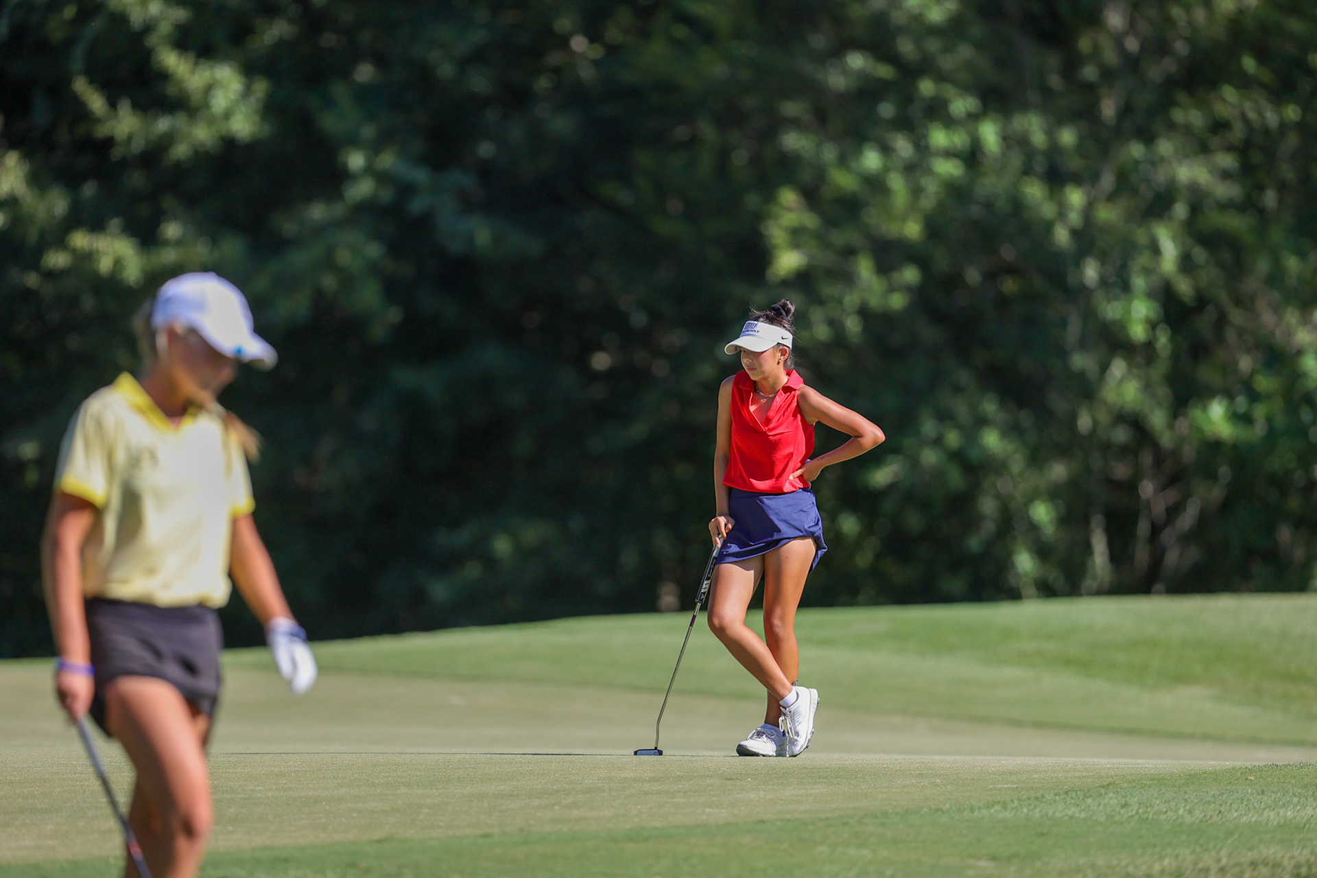 St. Benedict Girls Golf at Windyke on August 31, 2022. (Ryan Beatty/SBA)