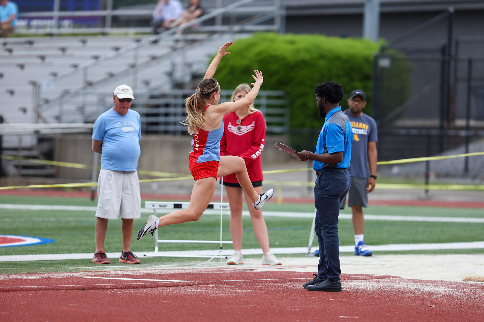 St. Benedict Track at Memphis University School in Memphis, TN on May 3, 2022. (Ryan Beatty/SBA)