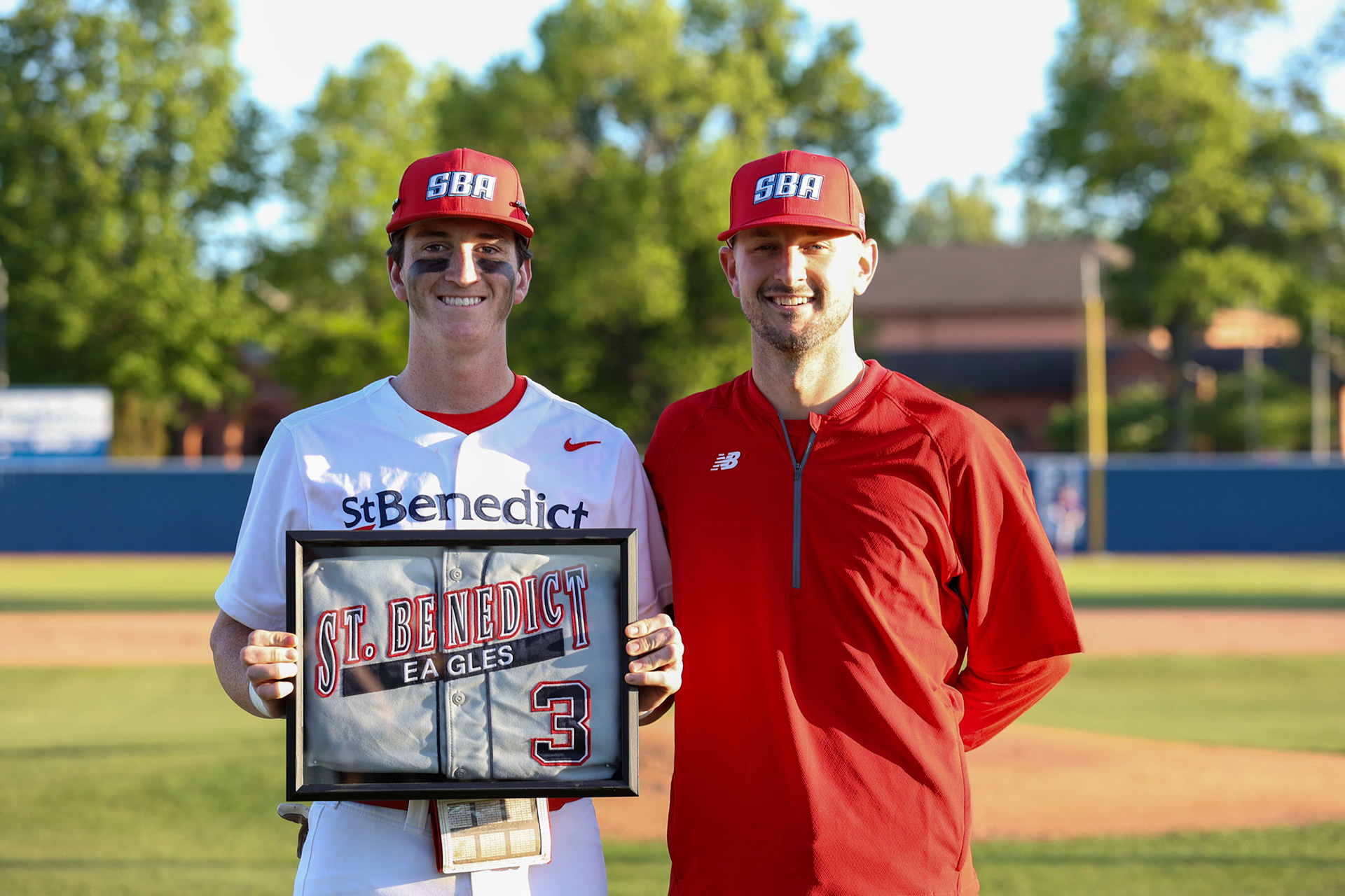 St. Benedict Baseball Senior Night vs CBHS at St. Benedict at Auburndale High School on April 26, 2022.  (Ryan Beatty/SBA)