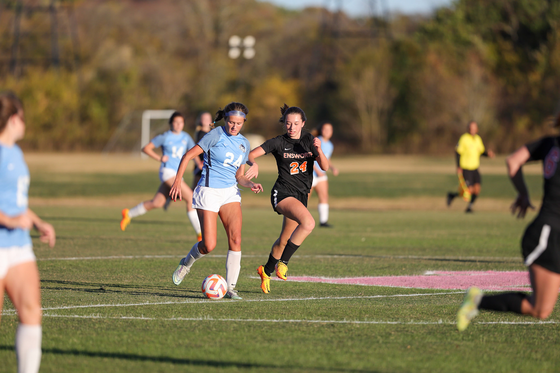SBA Girl’s Soccer vs. Ensworth in the first round of the TSSAA State Tournament in Nashville, TN, on Oct. 17, 2022. (Ryan Beatty/SBA)