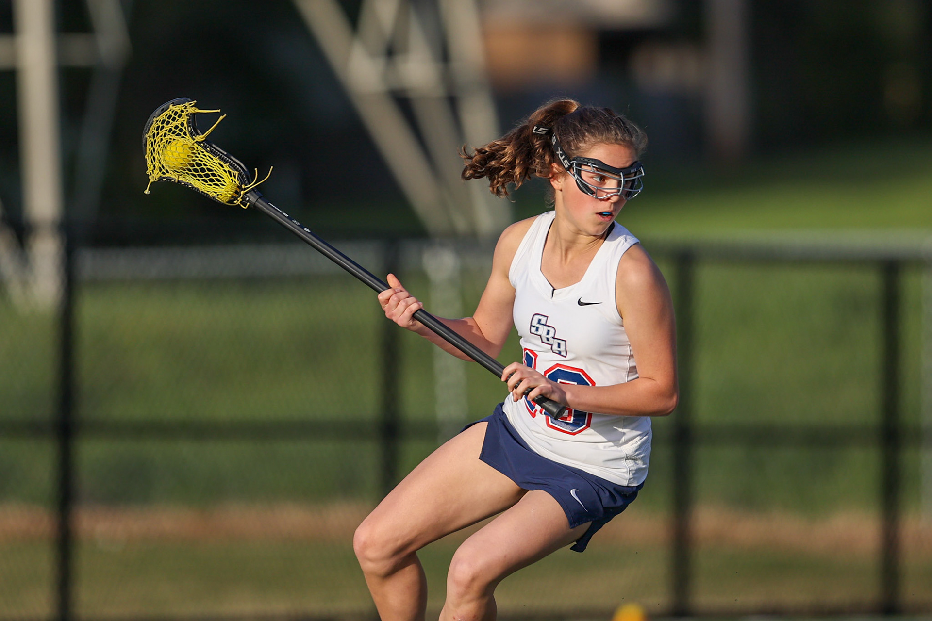 St. Benedict Girls Lacrosse vs St. Agnes on Senior Night at St. Benedict at Auburndale in Memphis, TN on April 19, 2022. (Ryan Beatty/SBA)