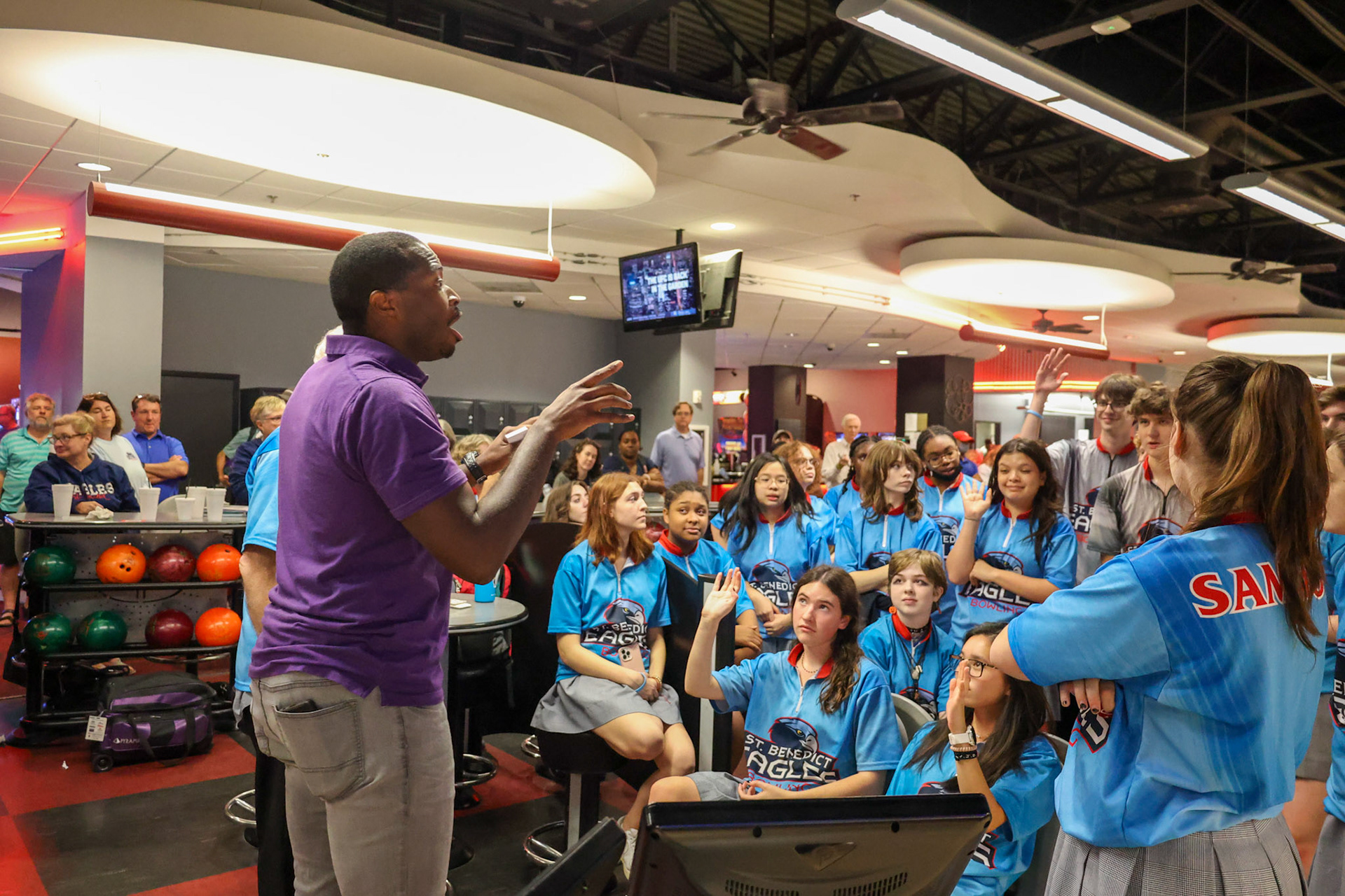 SBA Bowling vs CBHS/SAA. (Ryan Beatty/SBA)