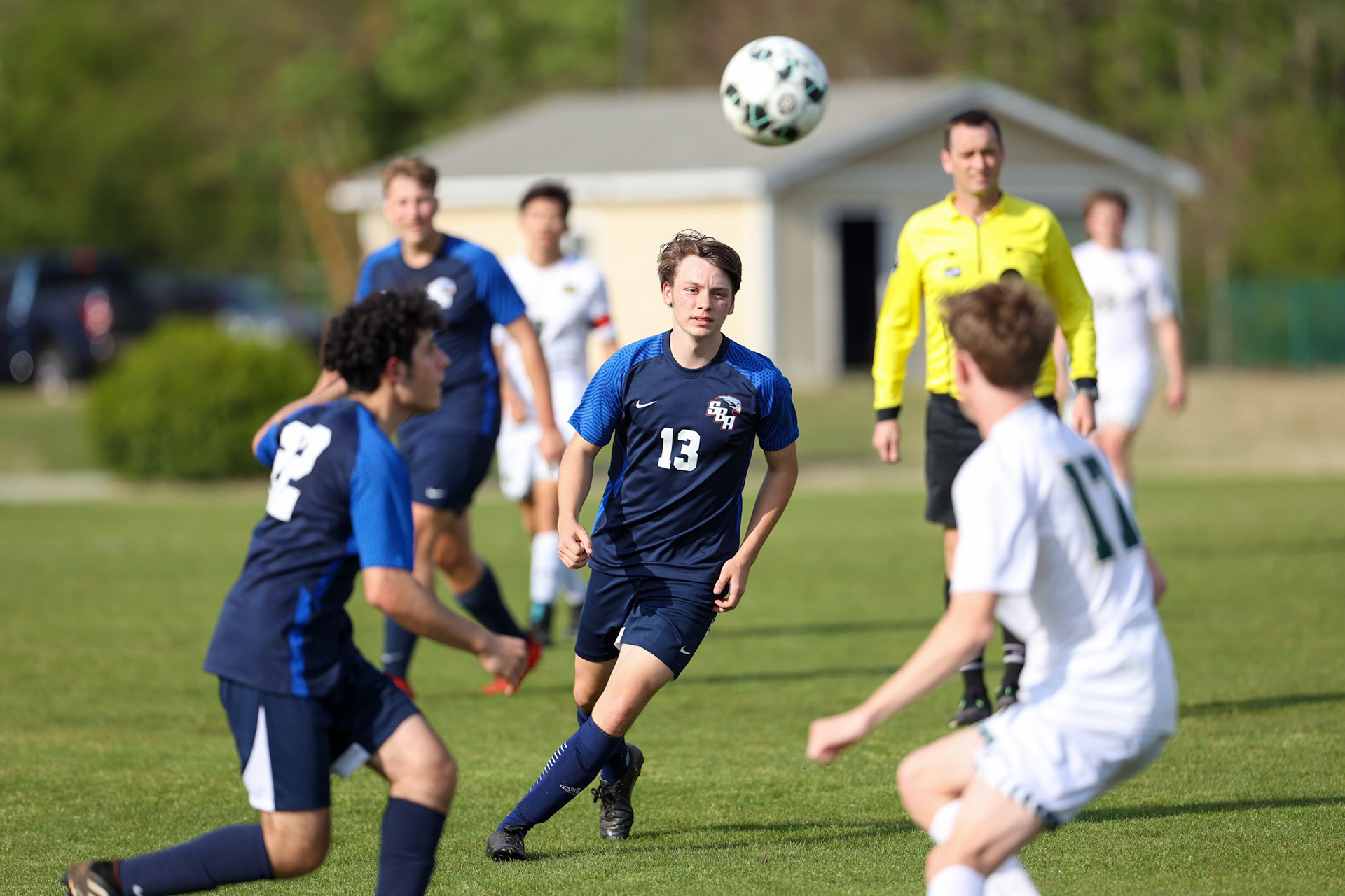 St. Benedict Soccer vs Briarcrest at St. Benedict at Auburndale High School in Memphis, TN on April 21, 2022. (Ryan Beatty/SBA)