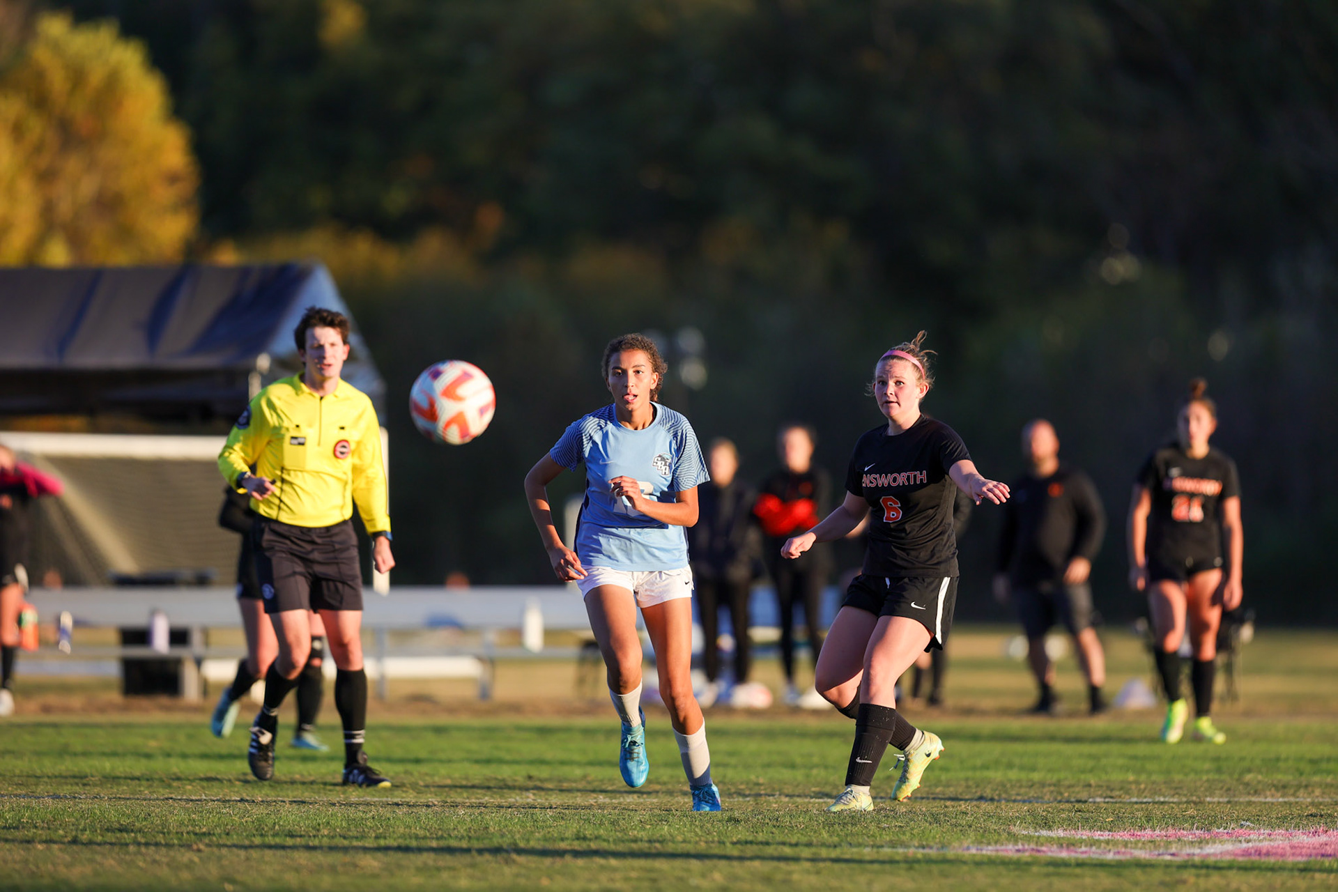 SBA Girl’s Soccer vs. Ensworth in the first round of the TSSAA State Tournament in Nashville, TN, on Oct. 17, 2022. (Ryan Beatty/SBA)