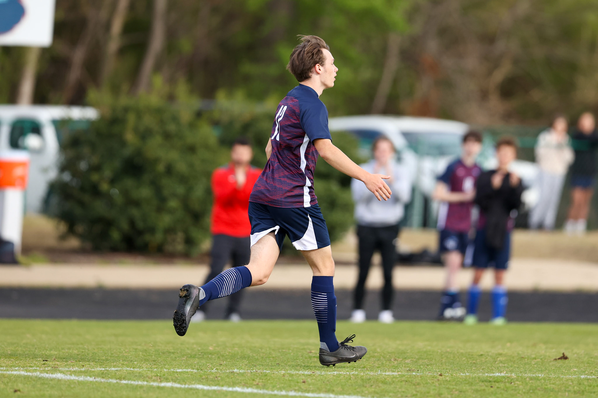 St. Benedict Soccer vs Millington on April 7, 2022 at St. Benedict At Auburndale High School in Memphis, TN. (Ryan Beatty/SBA)