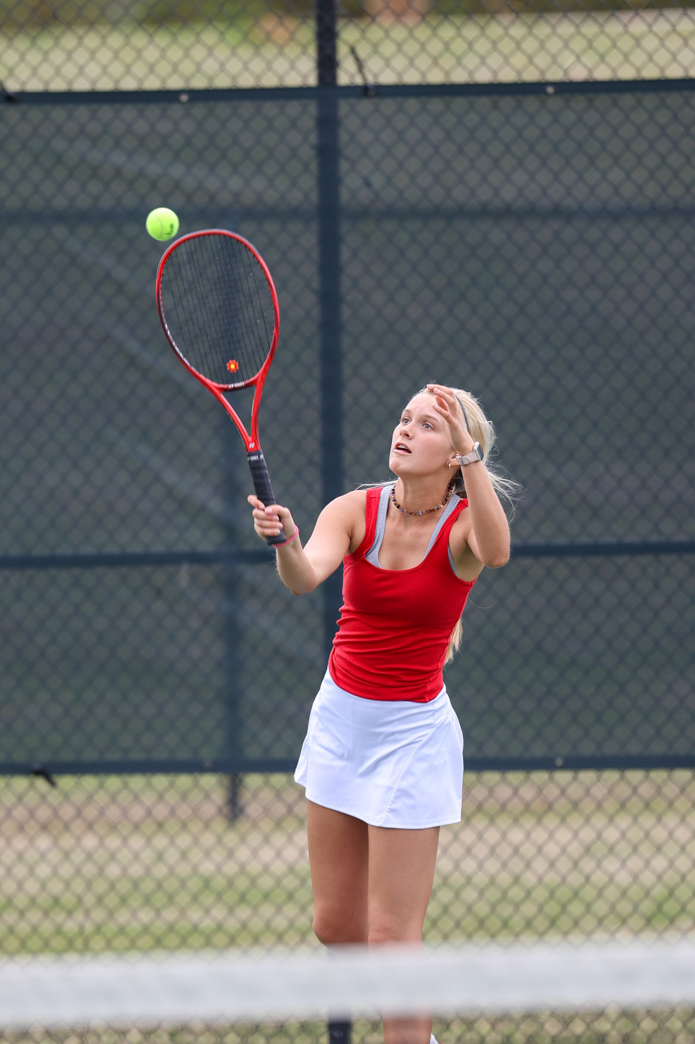 St. Benedict Tennis vs Briarcrest at Briarcrest Christian School on April 12, 2022 in Memphis, TN. (Ryan Beatty/SBA)