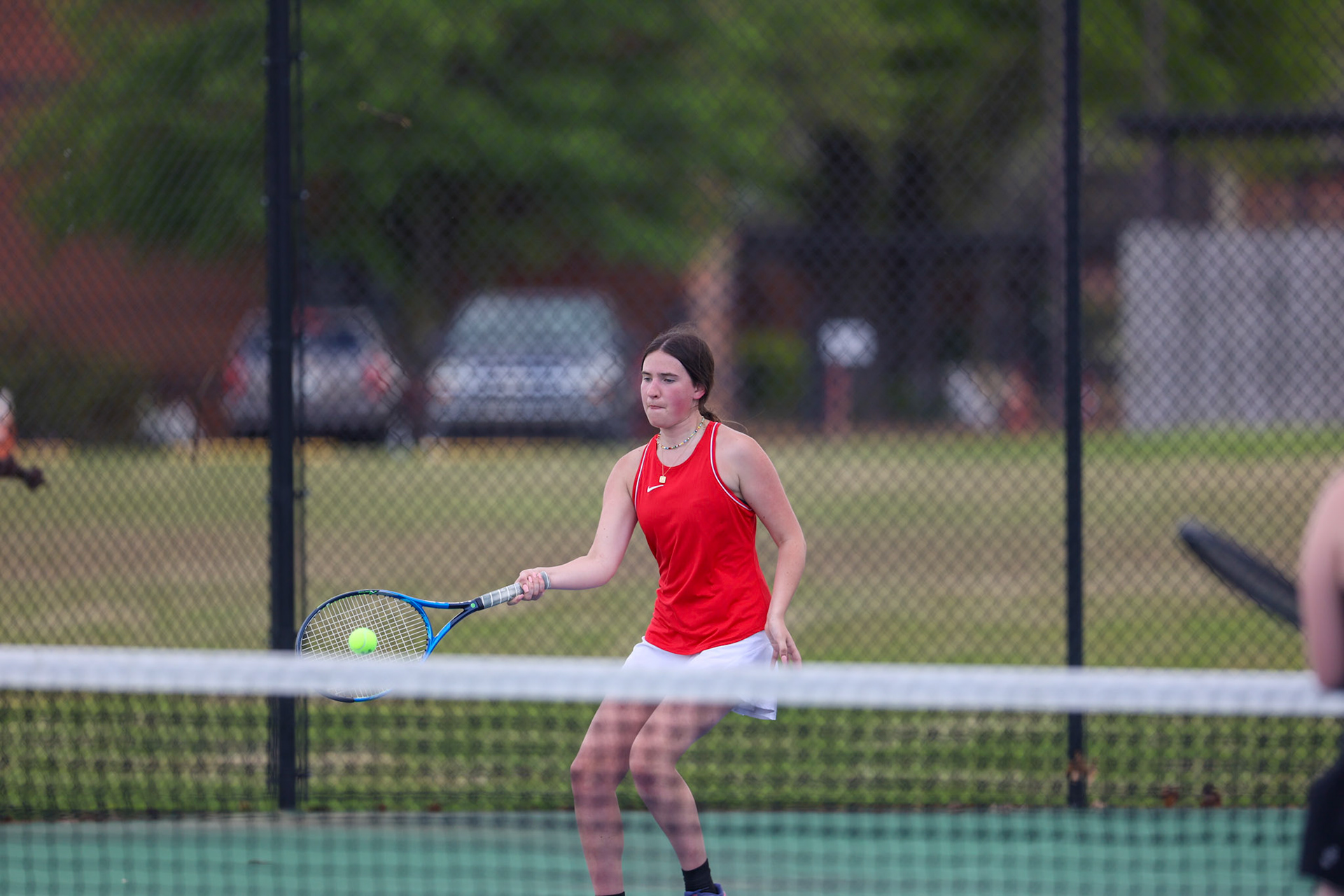 St. Benedict Tennis vs St. Agnes at St. Benedict at Auburndale High School in Memphis, TN on April 21, 2022. (Ryan Beatty/SBA)