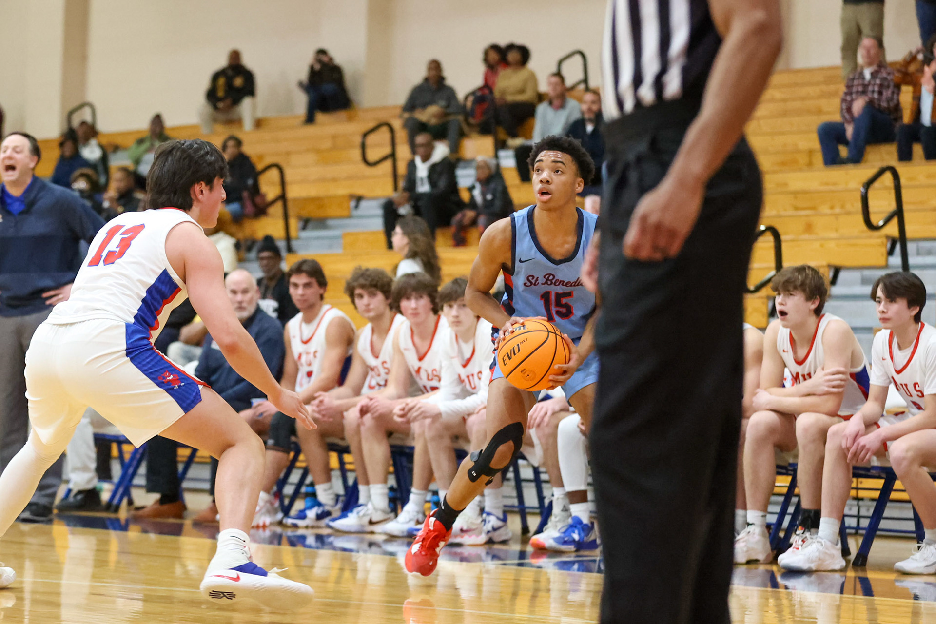 SBA Boys Basketball at MUS. (Ryan Beatty Photo)