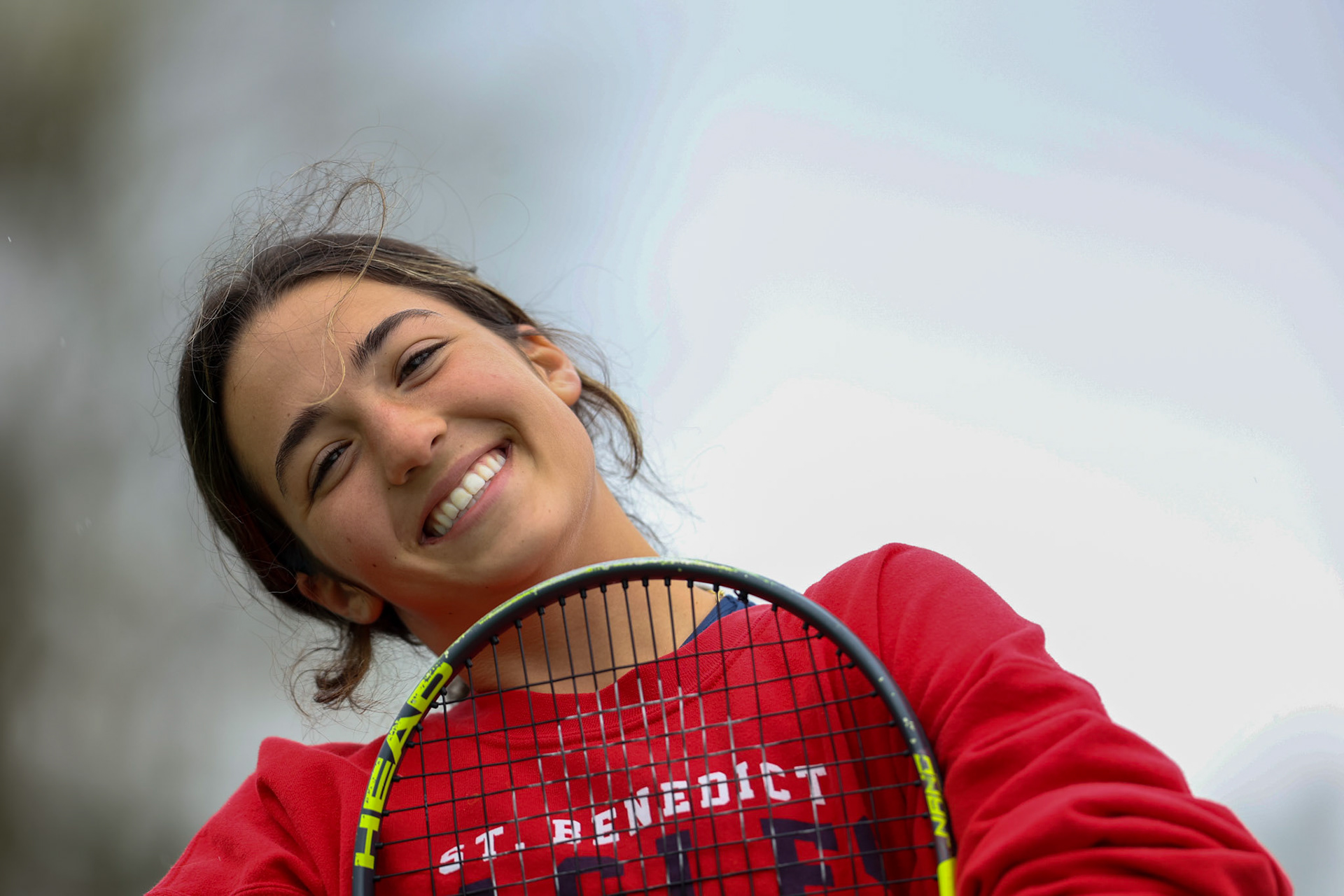 St. Benedict Tennis vs Brighton Cardinals on Wednesday April 6, 2022 at St. Benedict At Auburndale High School in Memphis, TN. (Ryan Beatty/SBA)