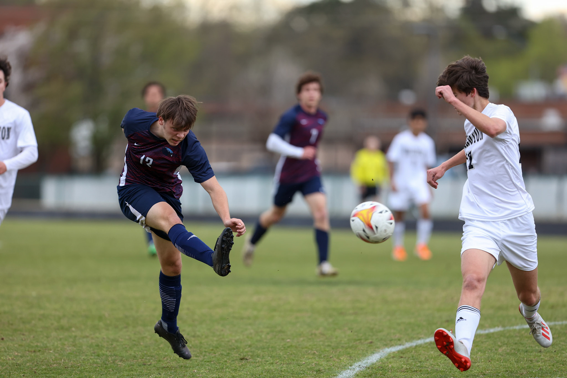 St. Benedict Soccer vs Millington on April 7, 2022 at St. Benedict At Auburndale High School in Memphis, TN. (Ryan Beatty/SBA)