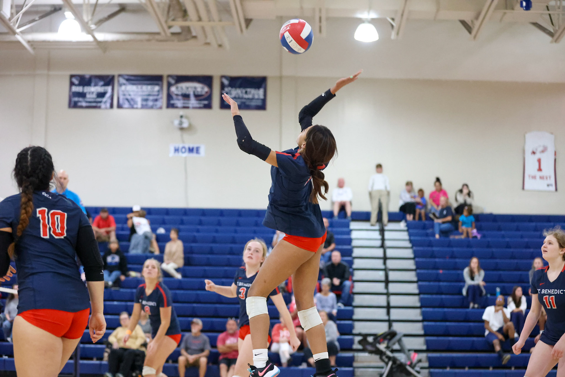 St. Benedict Volleyball vs West Memphis at St. Benedict on Monday, September 12, 2022. (Ryan Beatty/SBA)